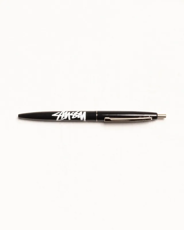 Stussy Accessories Bic Clip Pen penna nera inchiostro nero