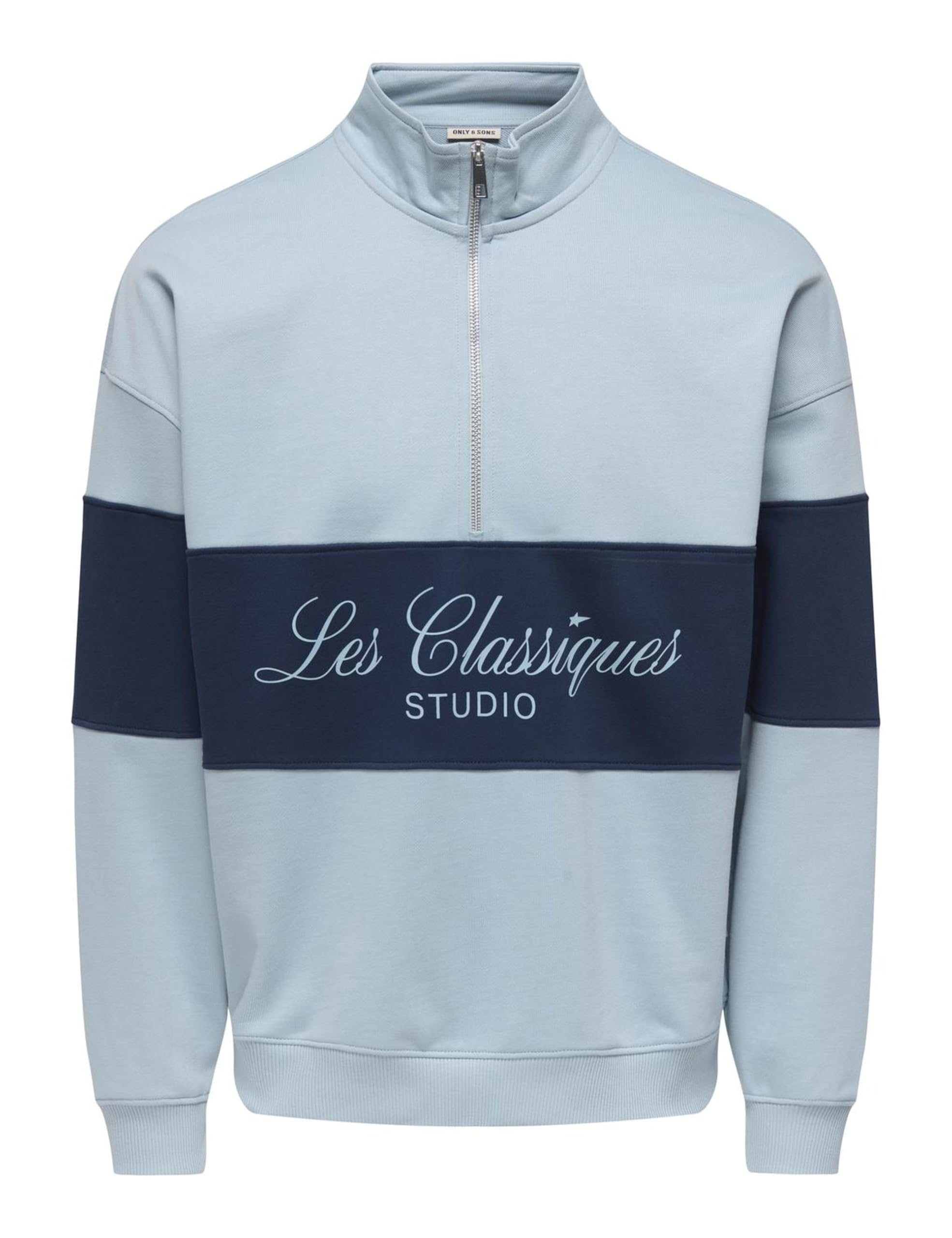 Only & Sons Onsles Classiques Ovz Felpa Uomo Mezza Zip