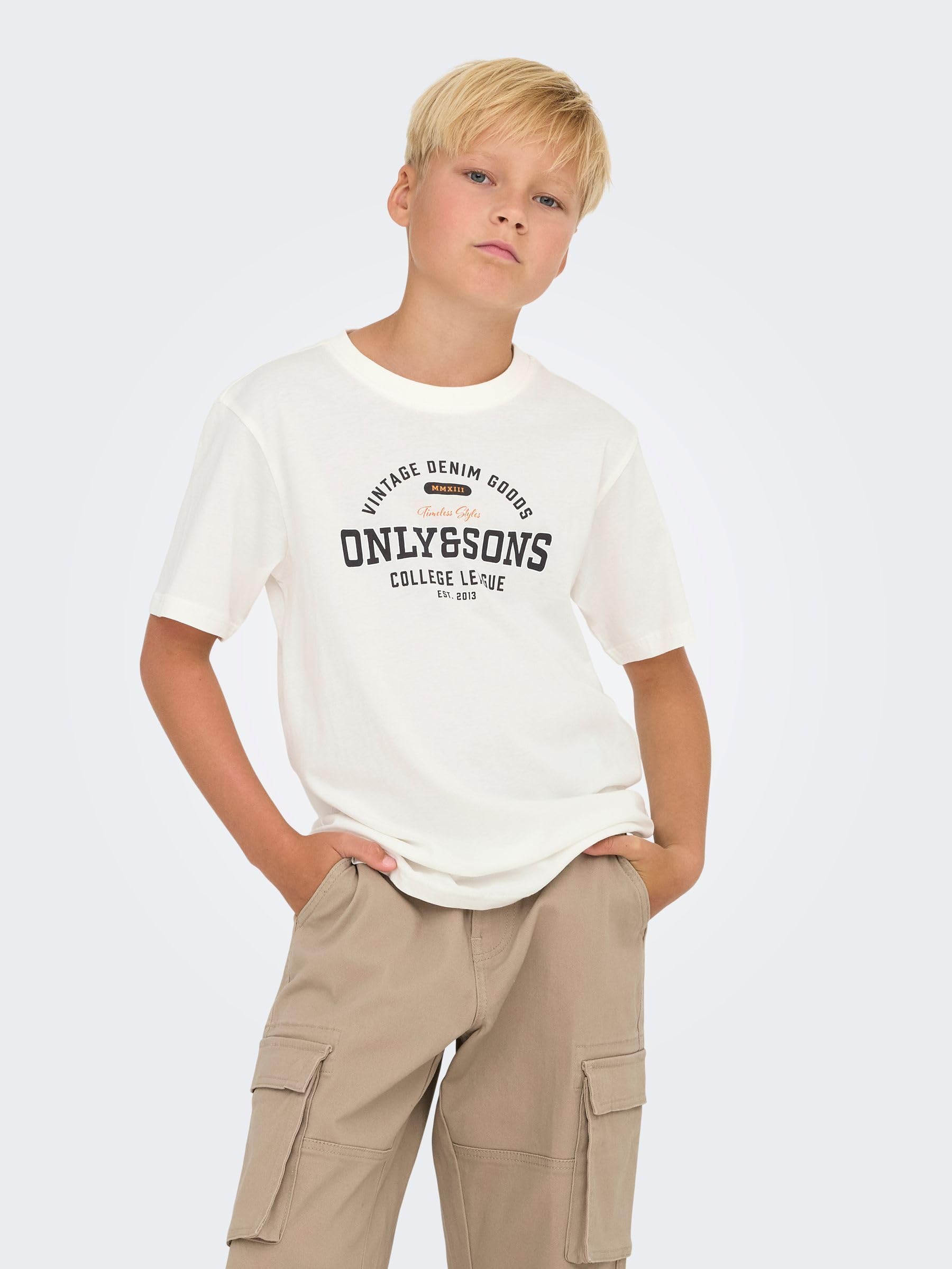 ONLY & SONS Osjlenny Life T-shirt Ballerino cotone ragazzo