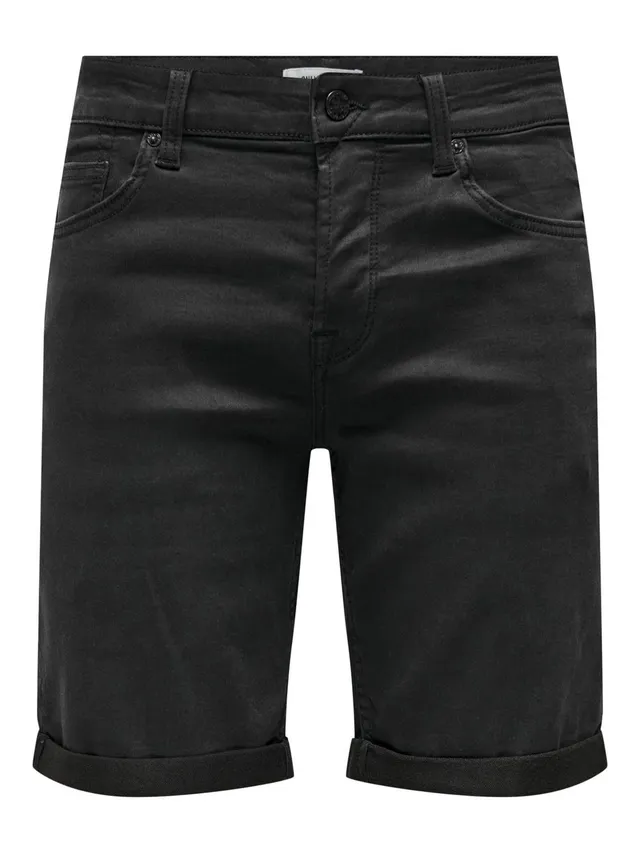 ONLY & SONS ONSPLY Pantaloncini L Black Denim Regular Fit