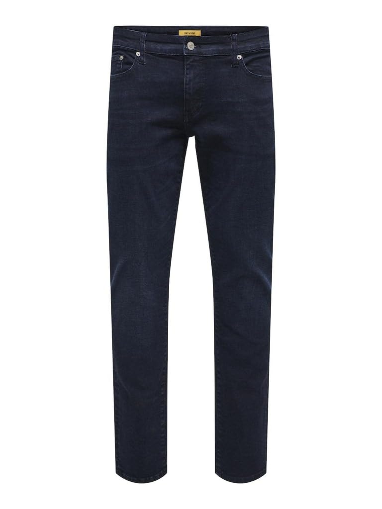 Only & Sons Jeans Uomo Denim Blu Nero 32W/32L