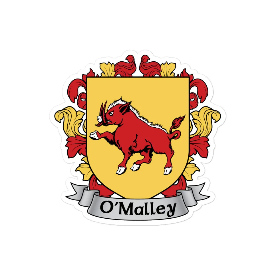7.62 Design O'Malley Adesivo Stemma Irlandese 3″×3″ Vinile