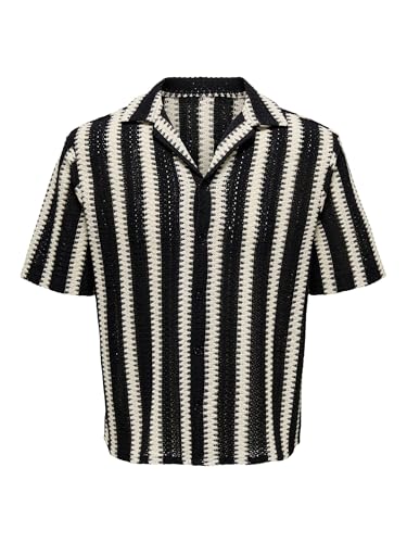 Only & Sons Onsdani Crochet Camicia Uomo XS Nero
