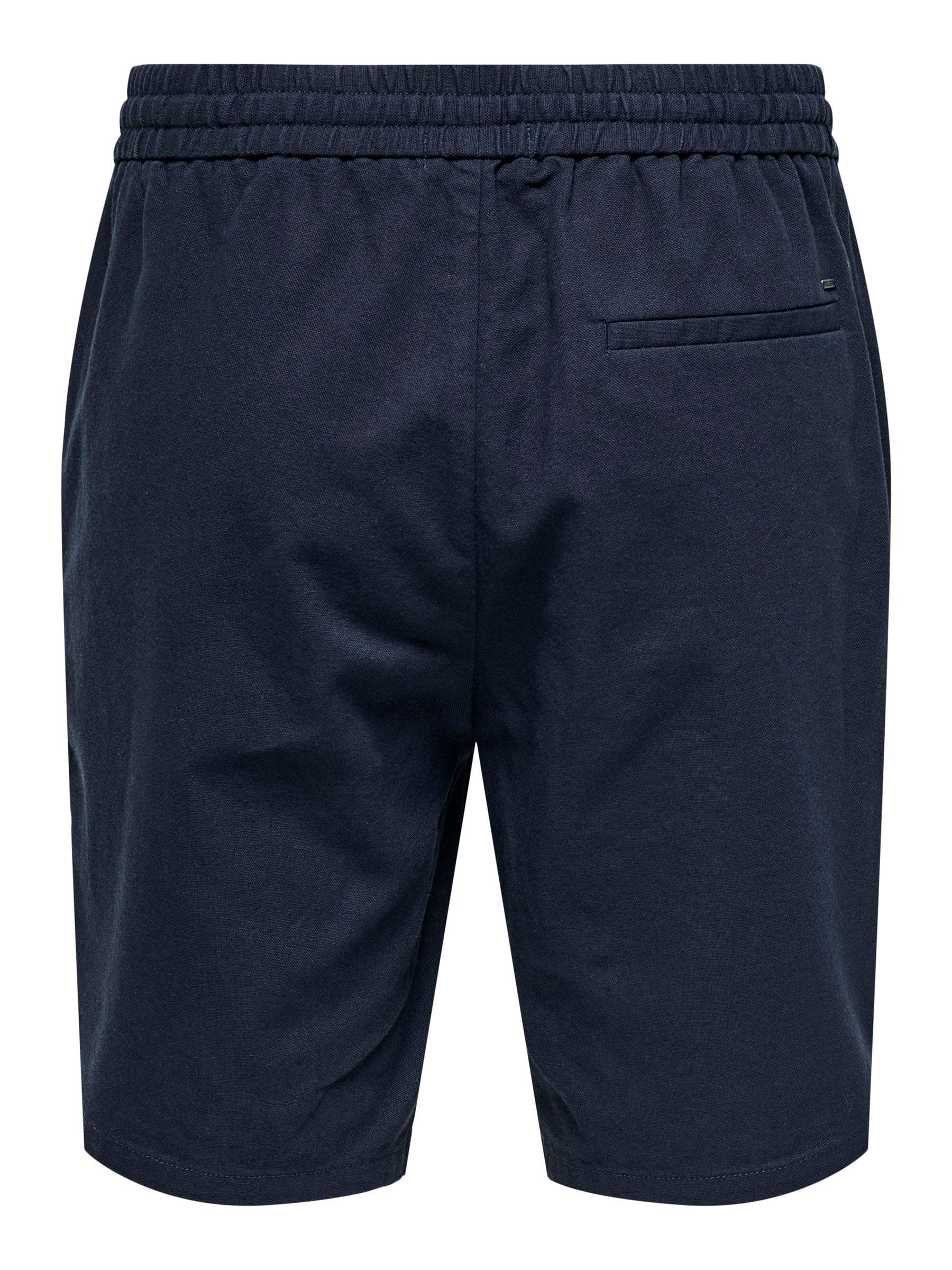 ONLY & SONS Onslinus pantaloncini loose M blu navy cotone