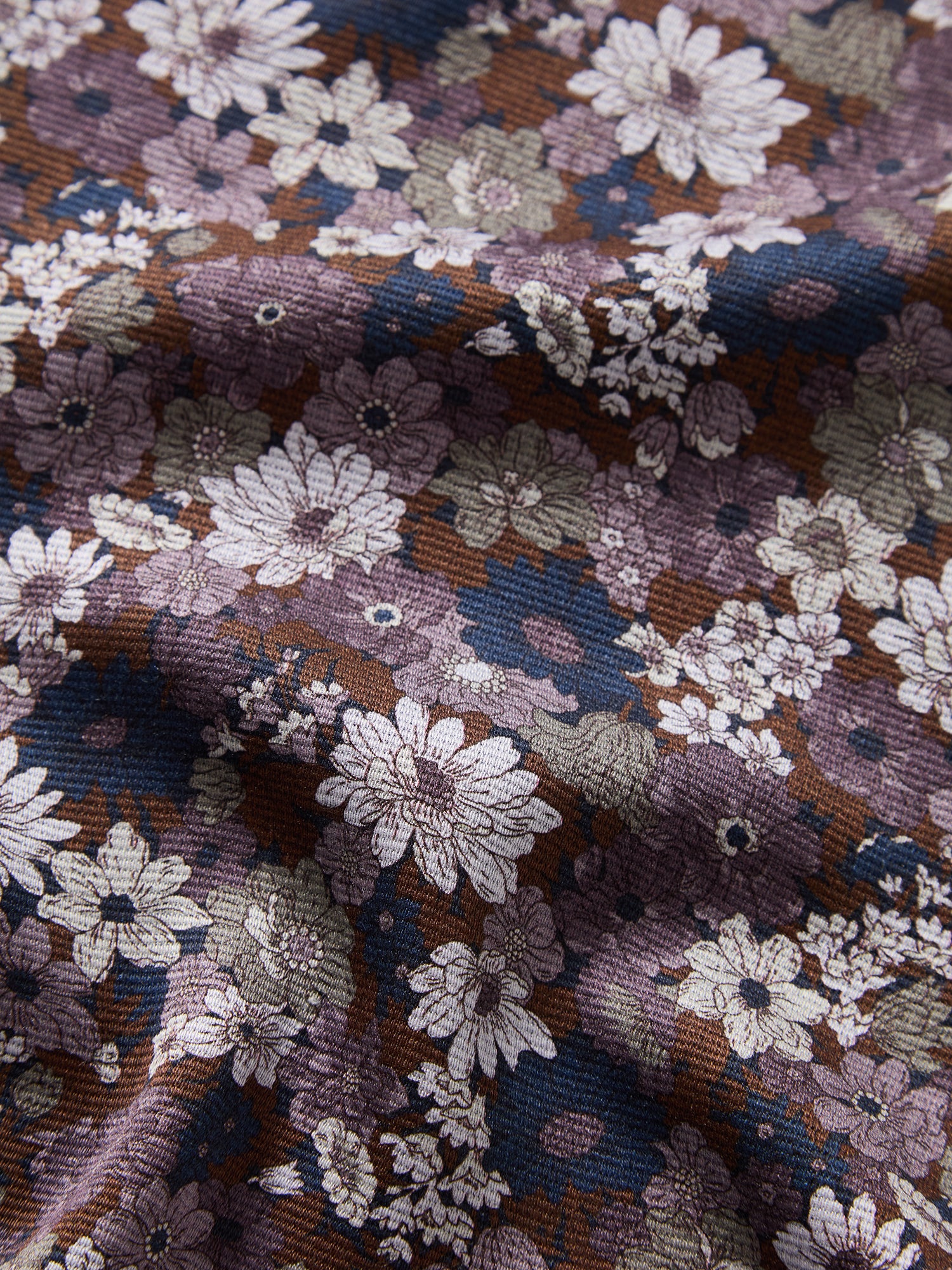 Robert Talbott Collins Floral pochette seta lilla OS