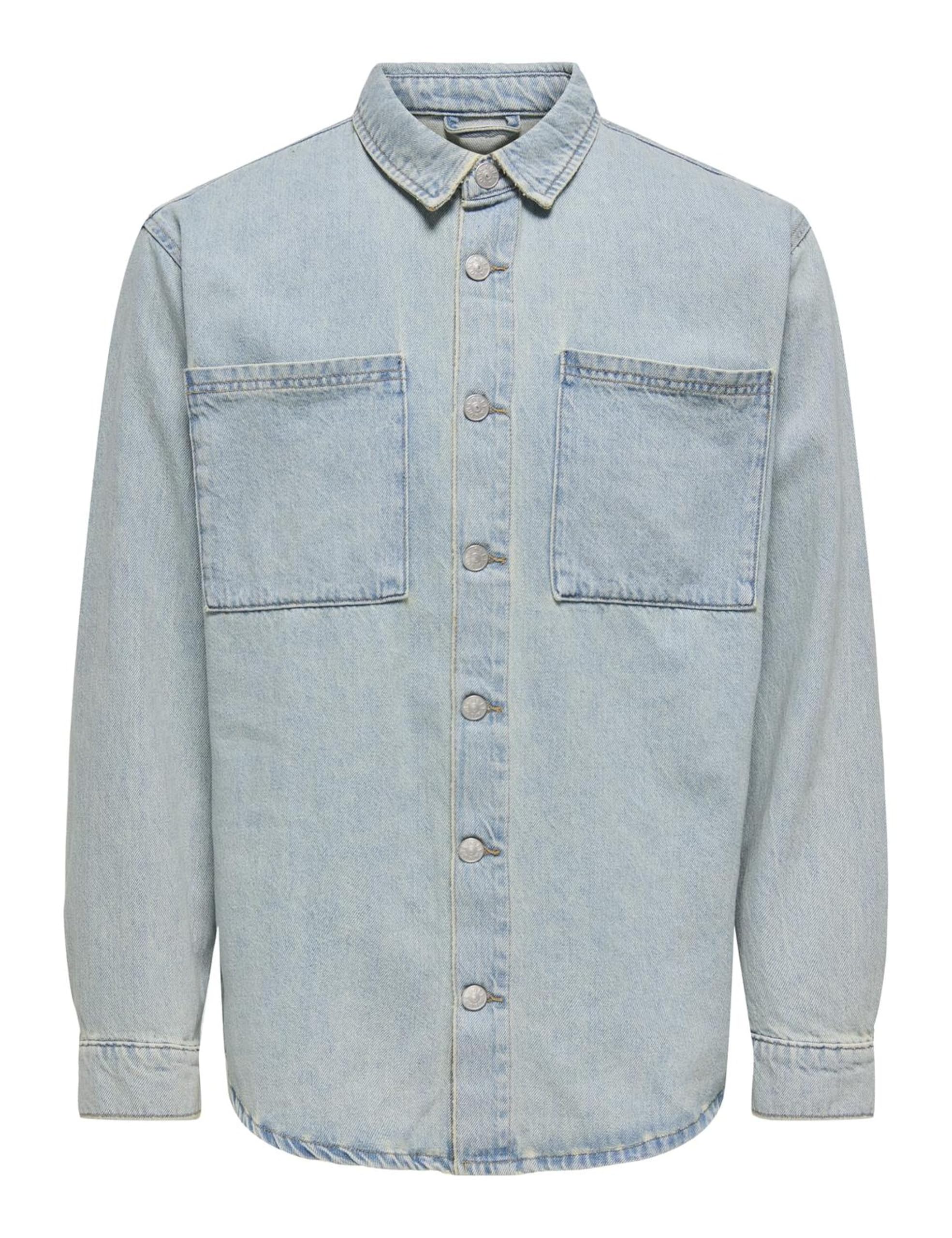 Only & Sons Onsalp Box Azg Giacca Jeans Uomo Cincillà