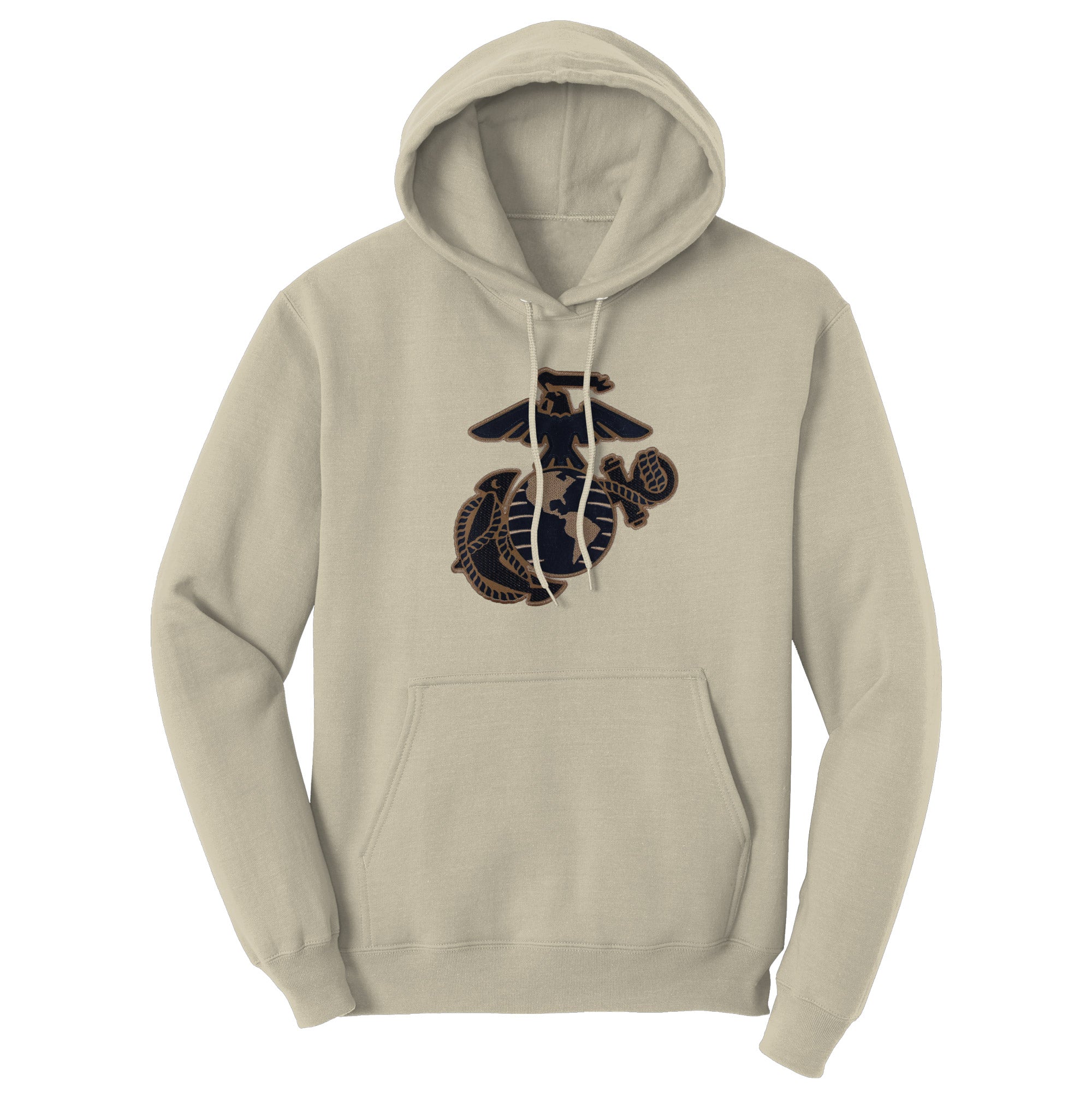 7.62 Design USMC EGA Applique felpa cappuccio sand unisex