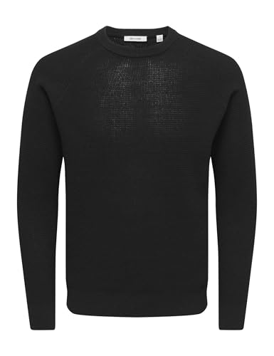 Only & Sons Onshay Reg LS Structure Crew Knit Maglione M