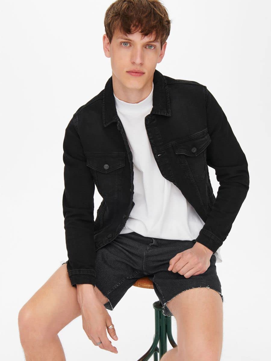 Only & Sons Pantaloncini jeans uomo L 100% cotone