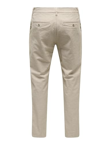 Only & Sons Onsmark Tap 0011 Pantaloni Lino 33W/32L