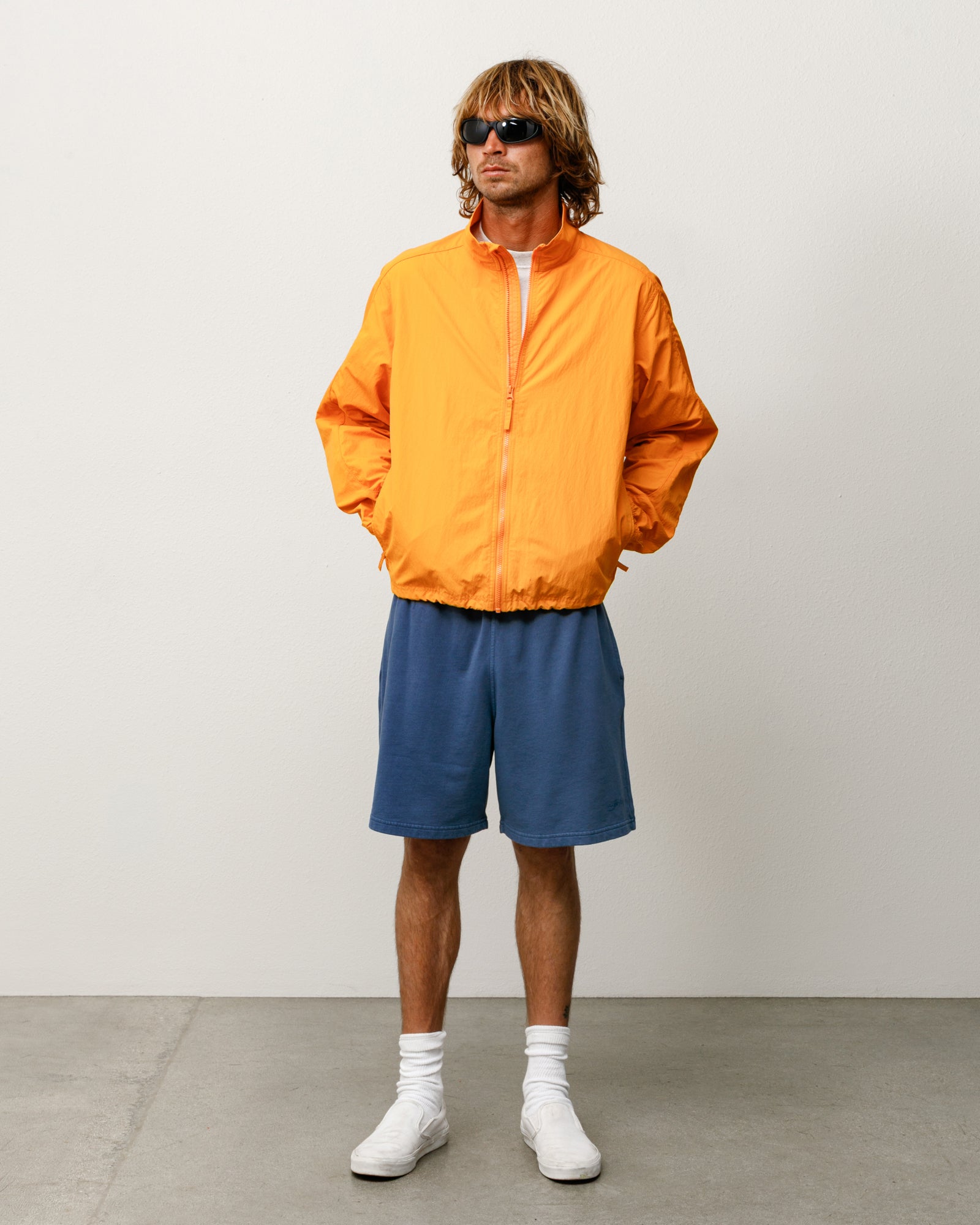 Stussy Lightweight Terry short blu cotone 19 cm