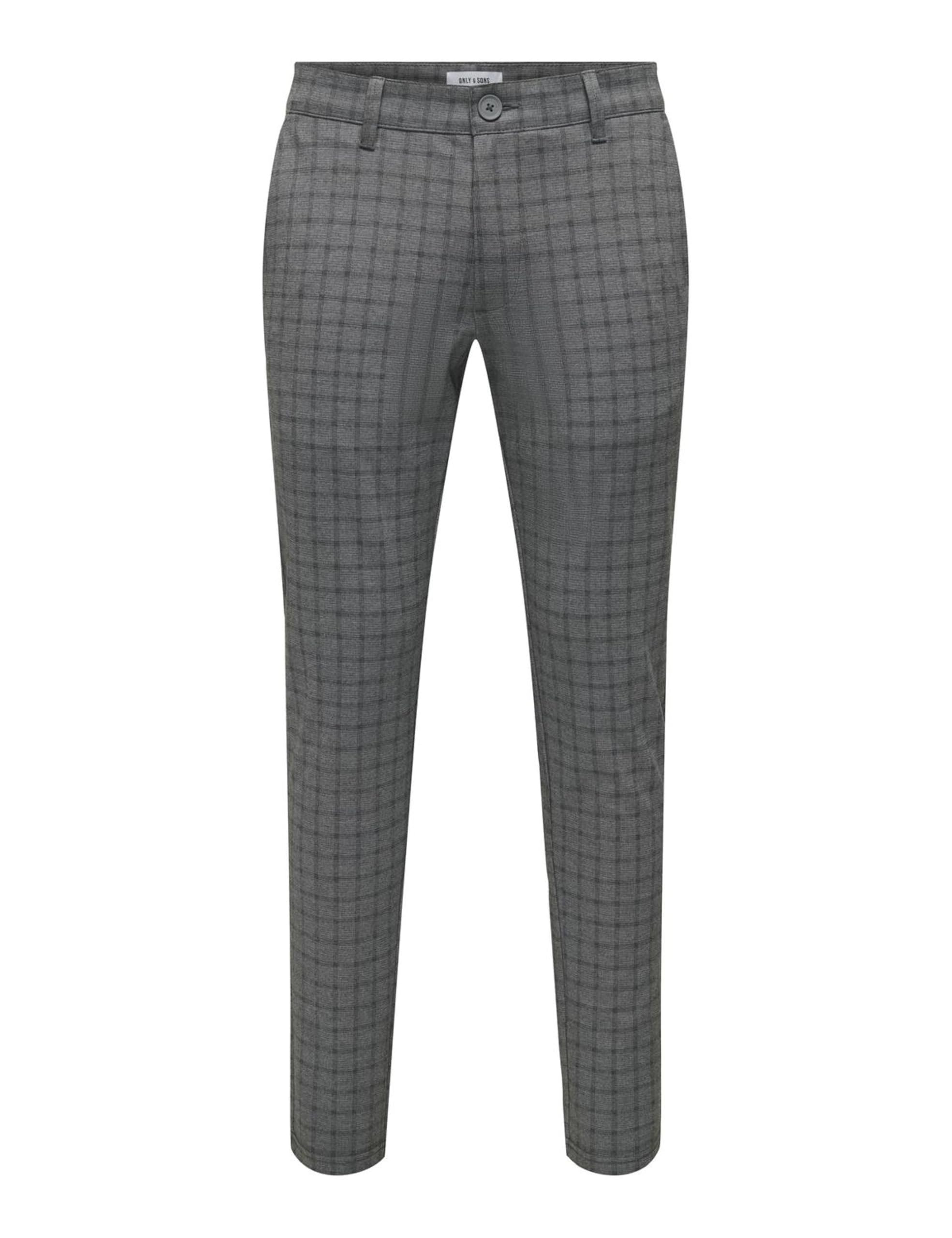 Only & Sons Onsmark Check 020922 pantaloni uomo grigio 32W/32L