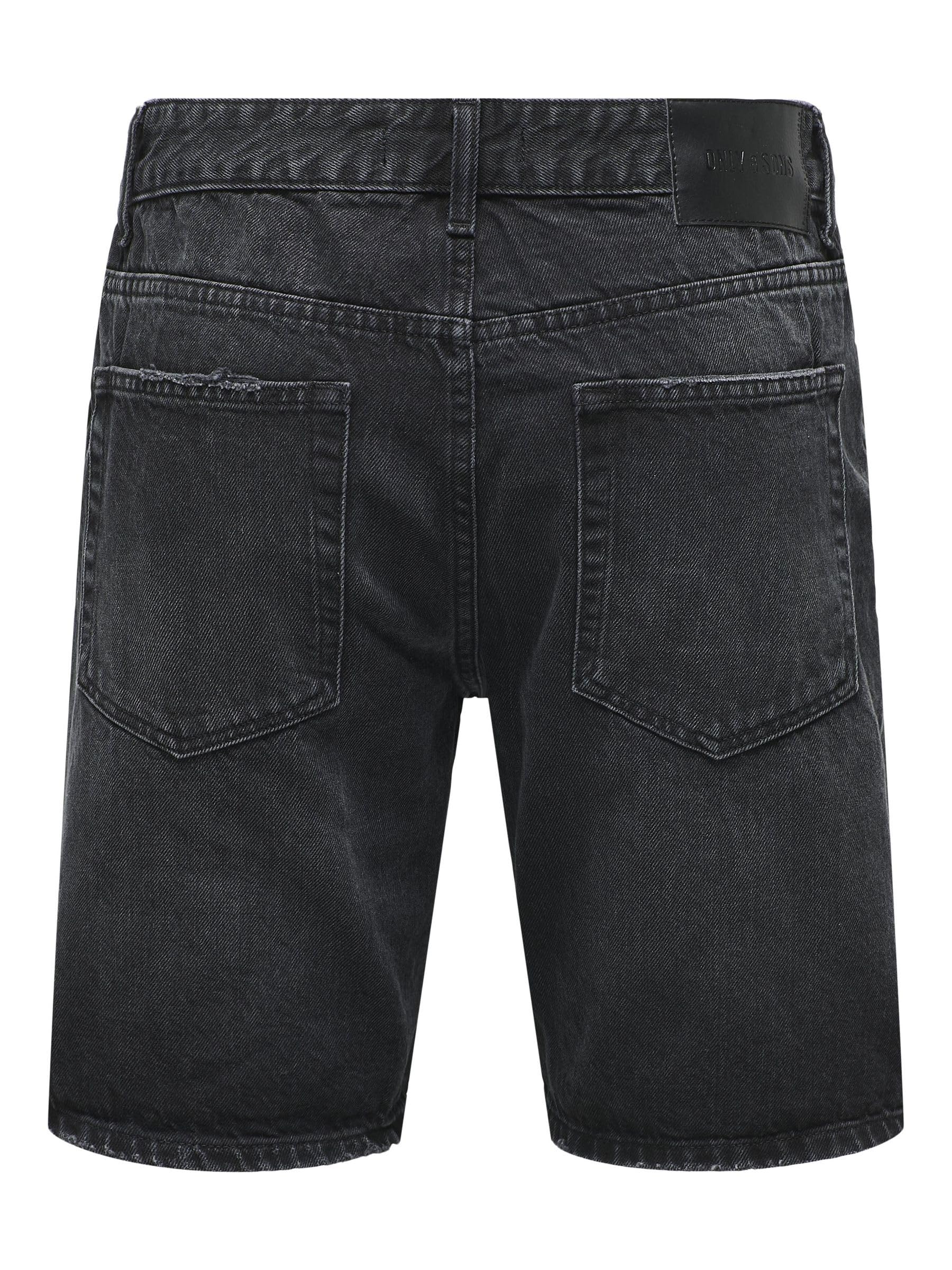 Only & Sons Onsedge Straight shorts jeans uomo XXL