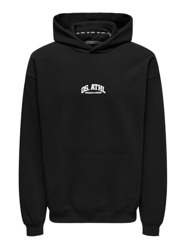 ONLY & SONS Felpe Felpa Cappuccio Uomo Jersey Felpato