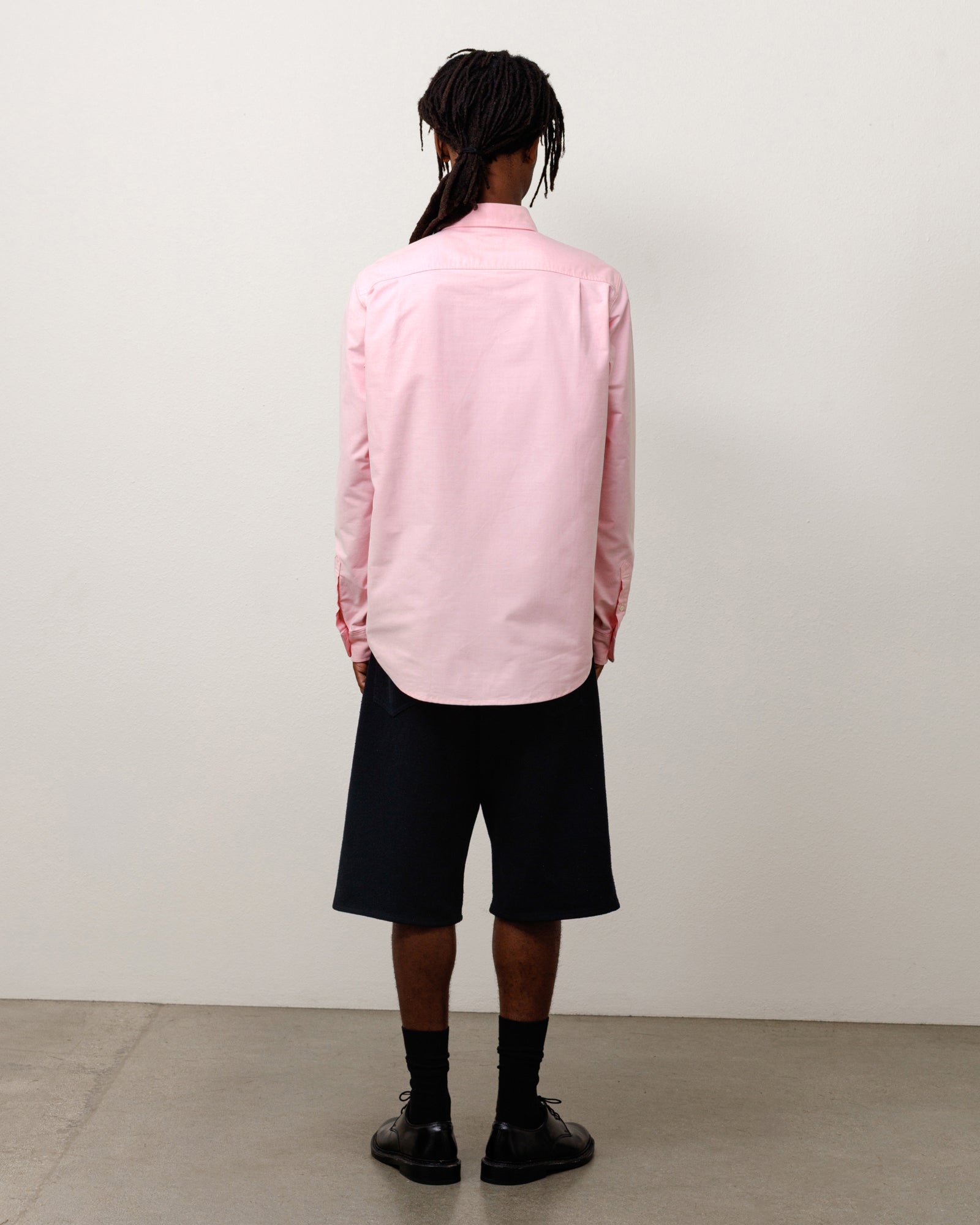 Stussy Junya Button Down camicia PINK cotone Oxford