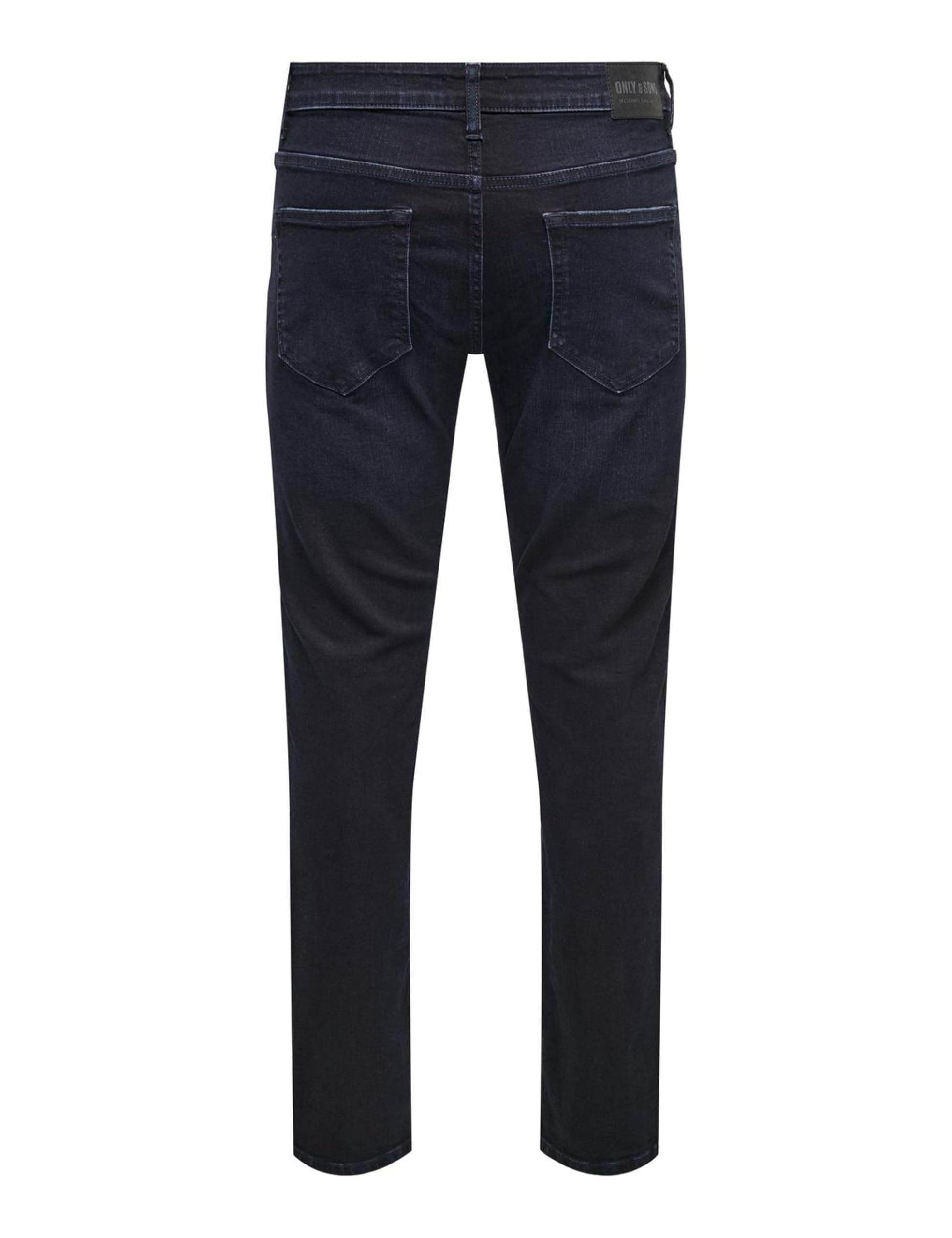Only & Sons Loom Jeans Uomo Slim Vita Bassa Dark Grey