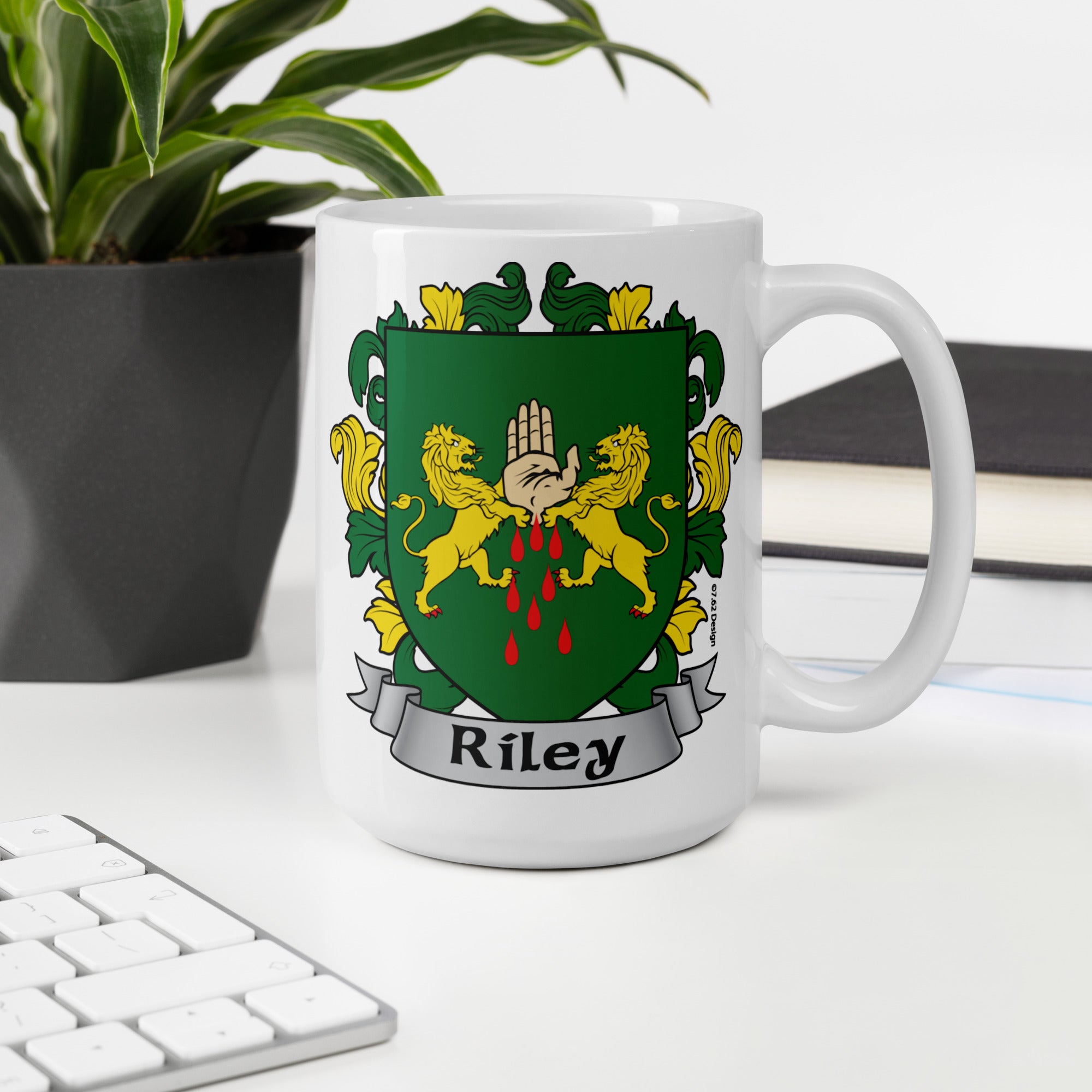 7.62 Design Riley tazza mug 15oz stemma irlandese