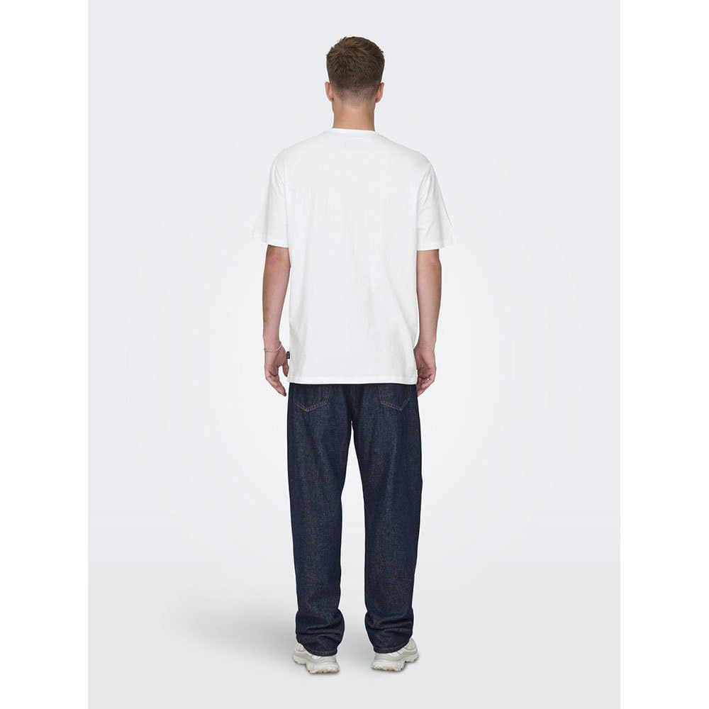 ONLY & SONS Popeye Life t-shirt M girocollo cotone bio