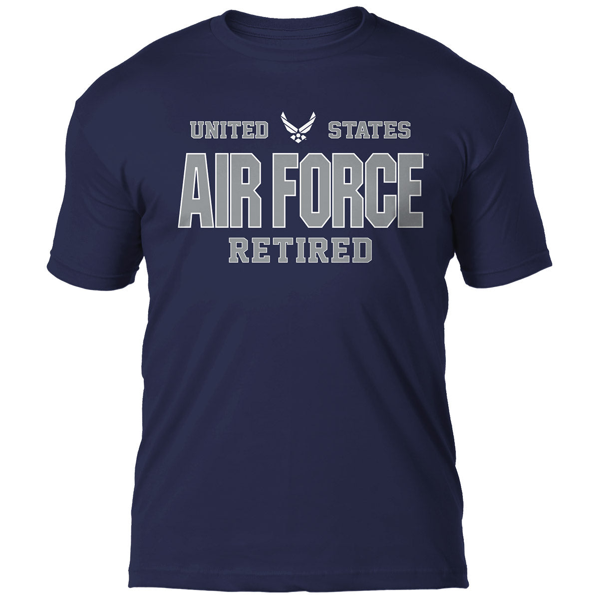 7.62 Design US Air Force Retired t-shirt cotone blu navy uomo
