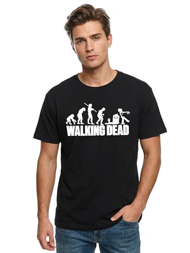 MAKAYA T-Shirt Uomo Zombie Evolution Maglietta M Nera
