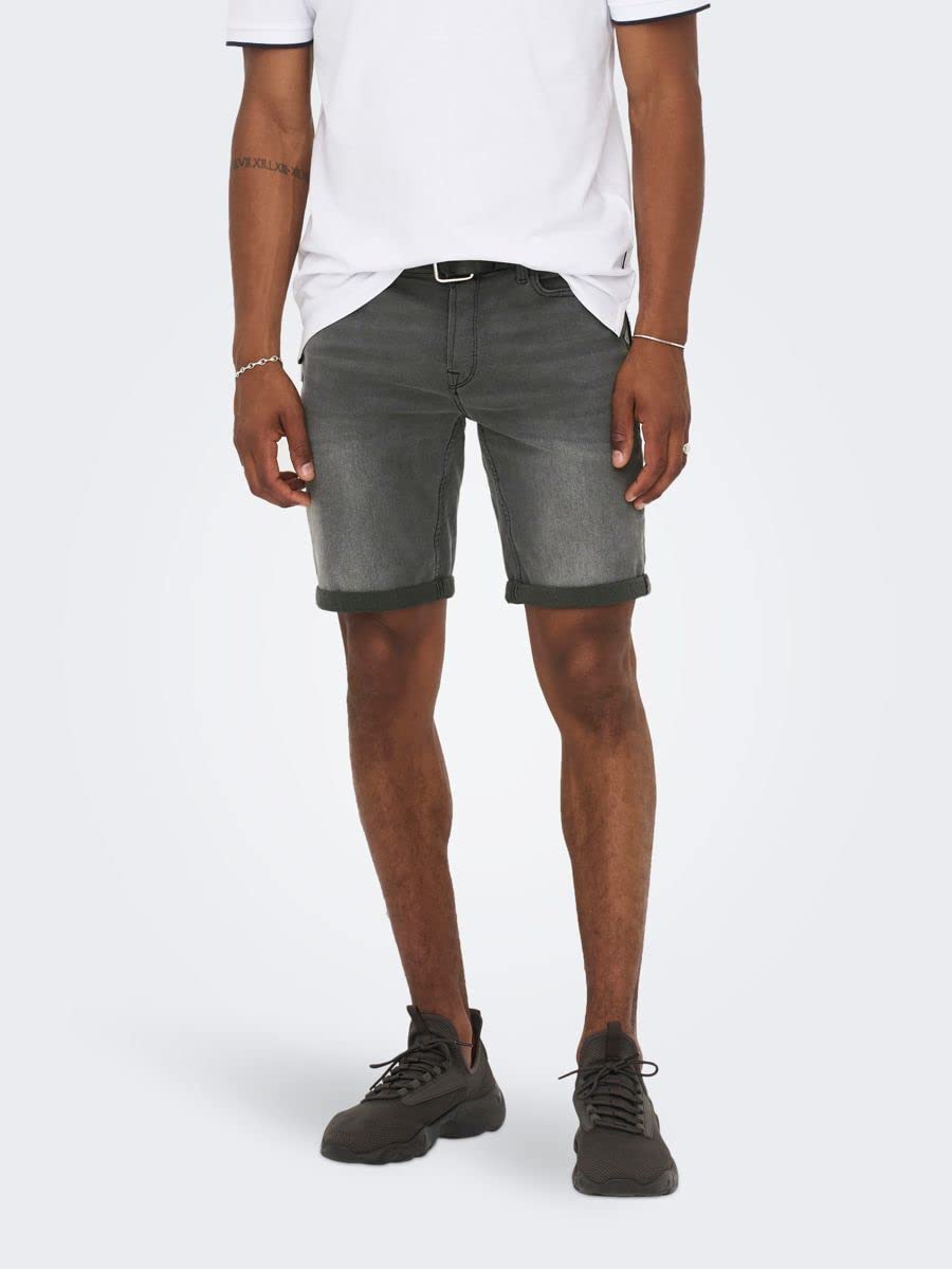 ONLY & SONS Pantaloncini Jeans Uomo Denim Taglia XL