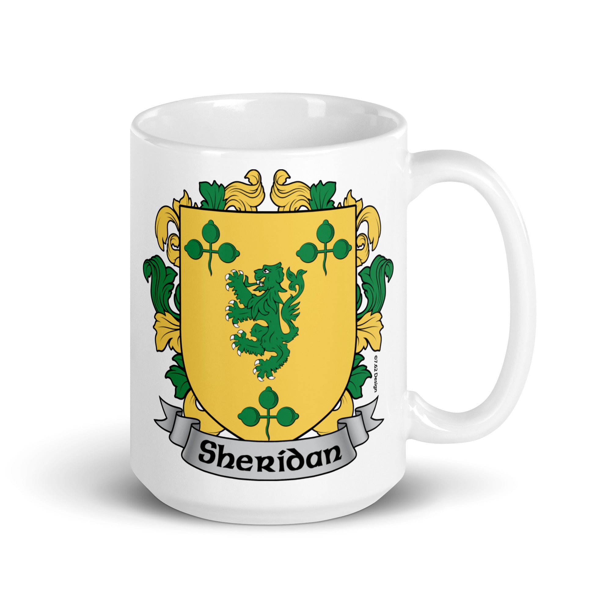 7.62 Design Sheridan Irish Crest Tazza Ceramica 15oz Stemma