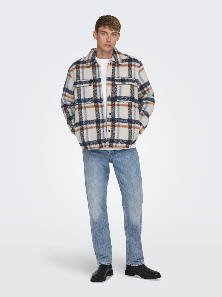 Only & Sons 22030156 Giacca Uomo con Fodera Poliestere