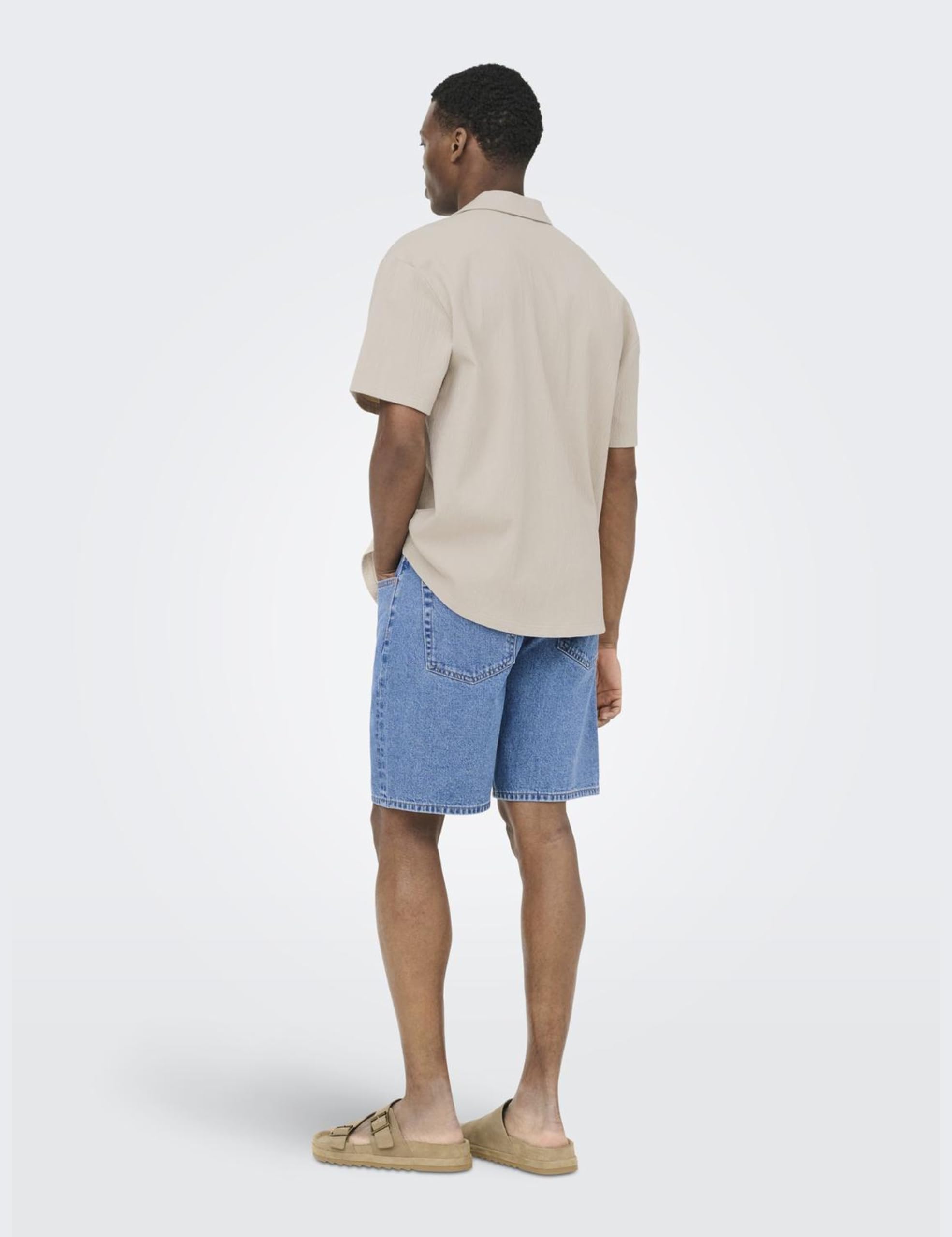 Only & Sons Onsedge Pim Box Pantaloncini Denim XS Blu