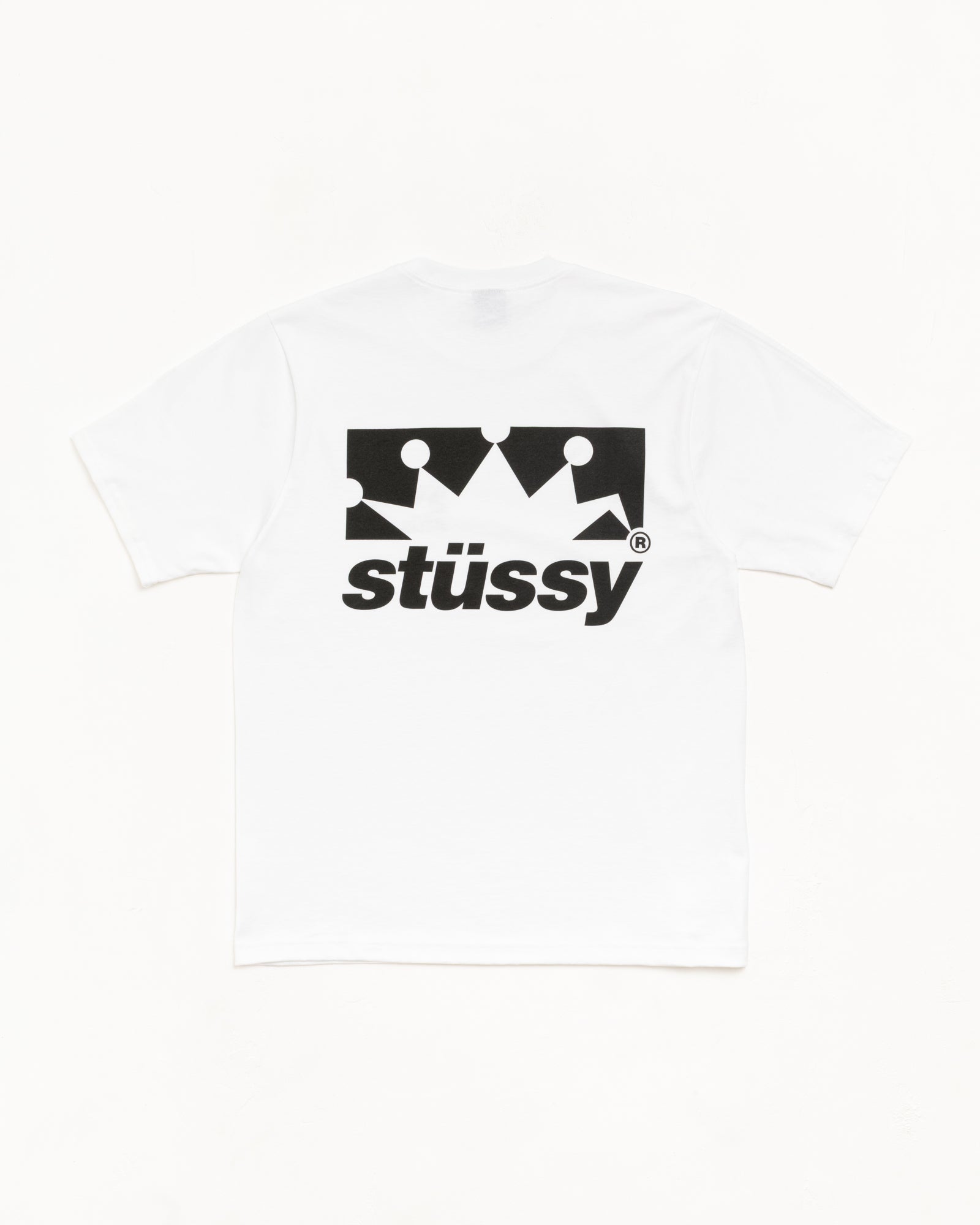Stussy Box Crown Tee white in cotone 220gsm