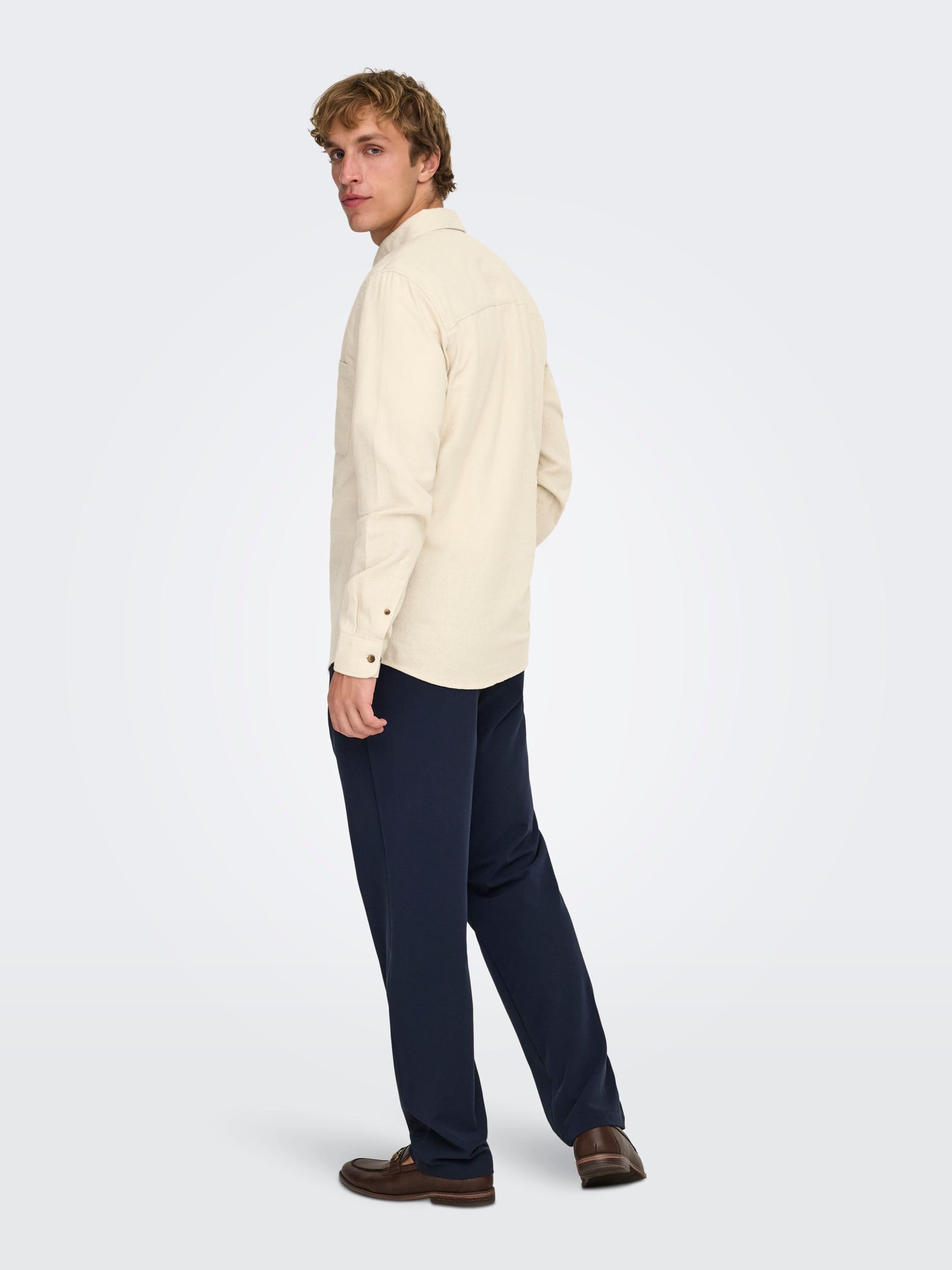 Only & Sons Onsgudmund Camicia Uomo Nero taglia L casual
