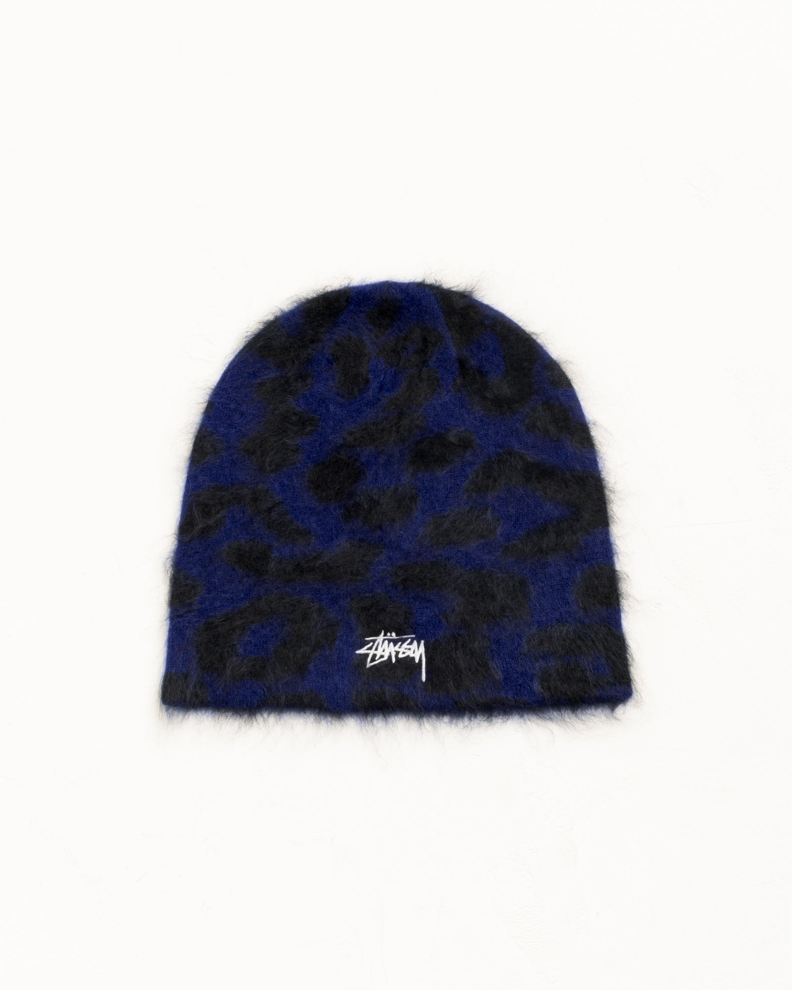 Stussy Skullcap beanie Royal leopardato cachemire