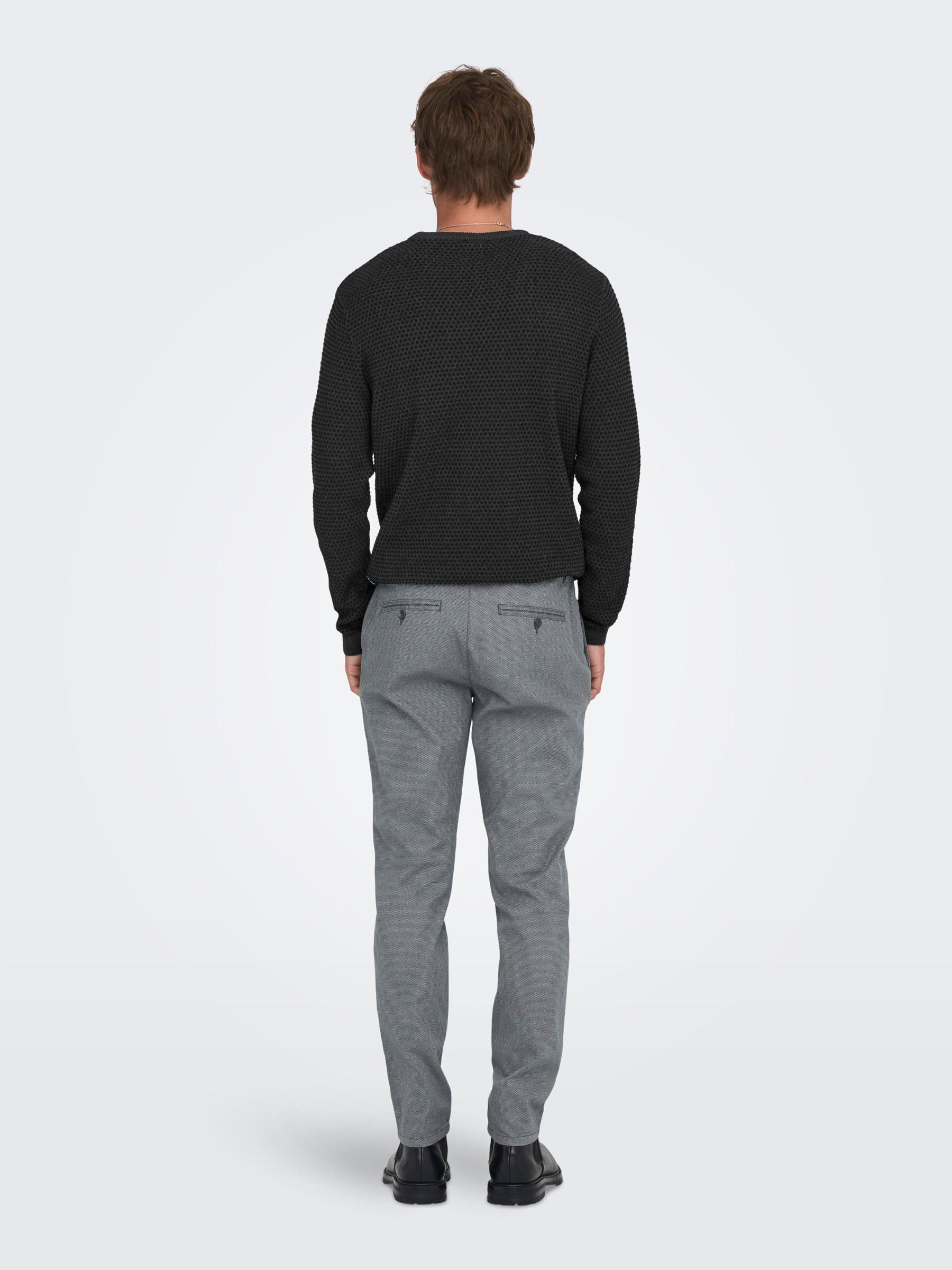 Only & Sons Onsmark Pete Slim Pantaloni Chino 32W/32L Grey