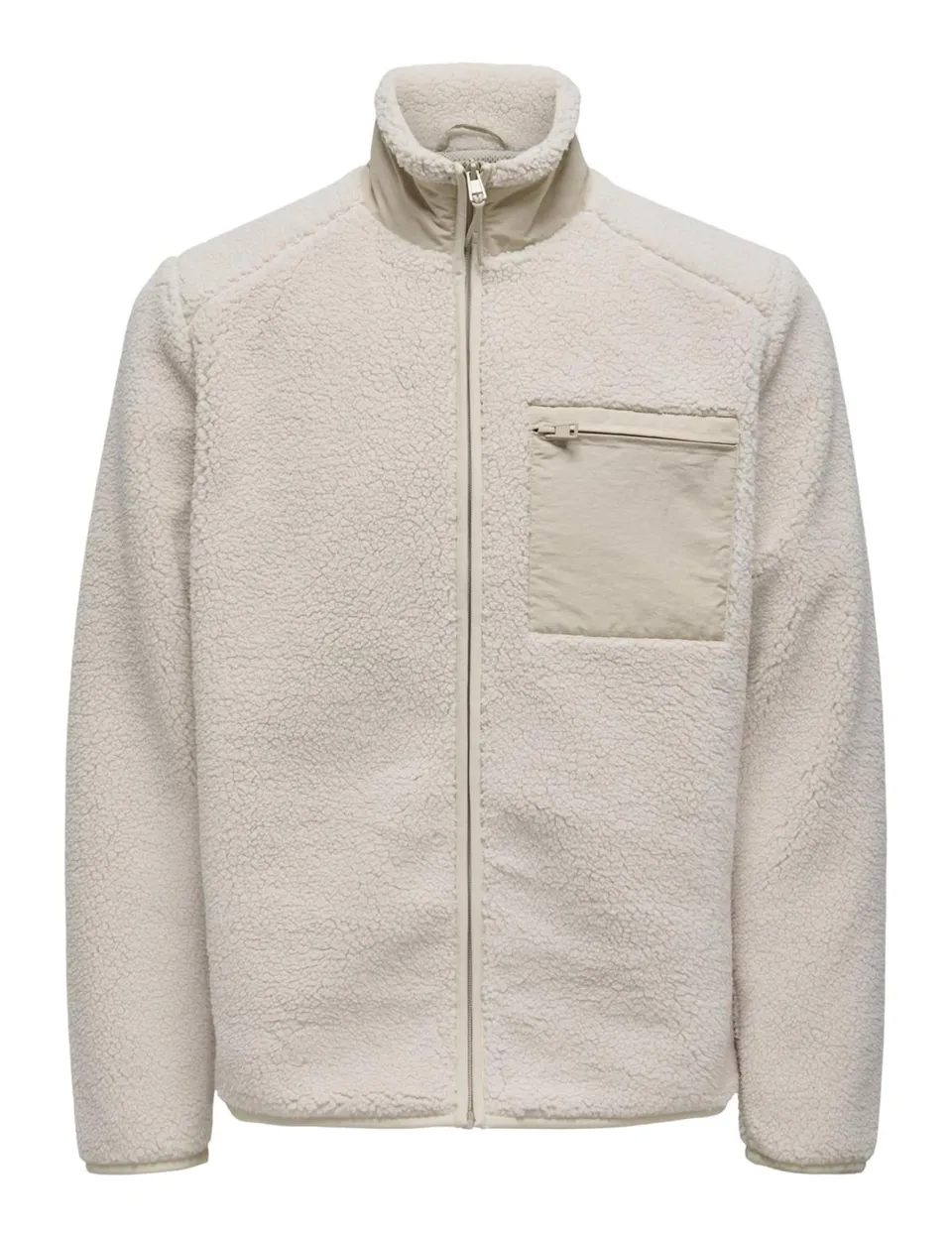 ONLY & SONS Giacca Uomo Onsdallas Sherpa Pile Nero