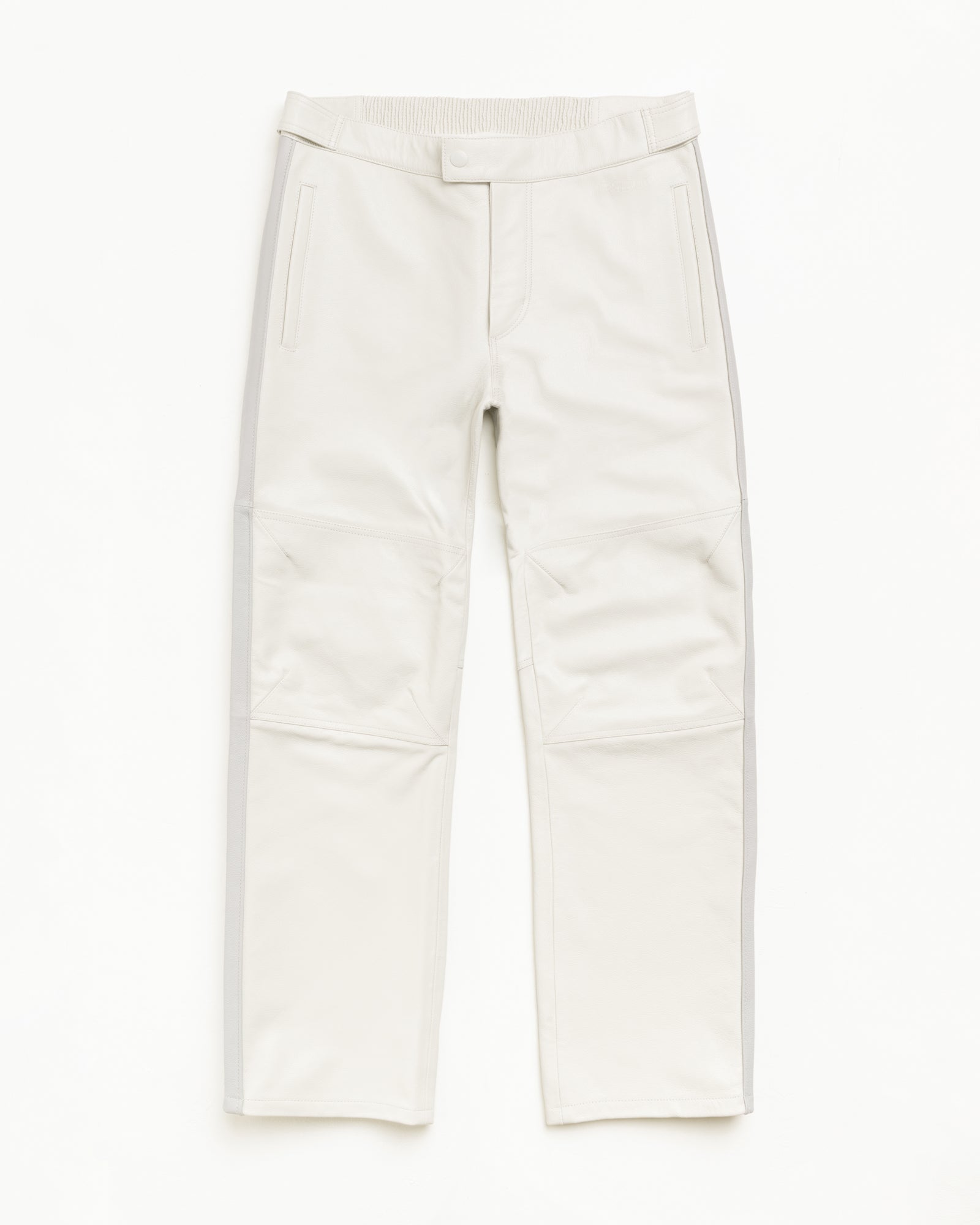 Stussy Pantaloni Moto pelle Bone classic fit zip uomo