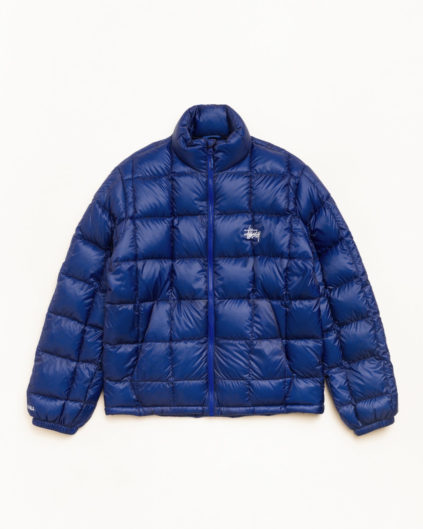 Stussy Midweight Puffer Piumino Blue Nylon 600-fill