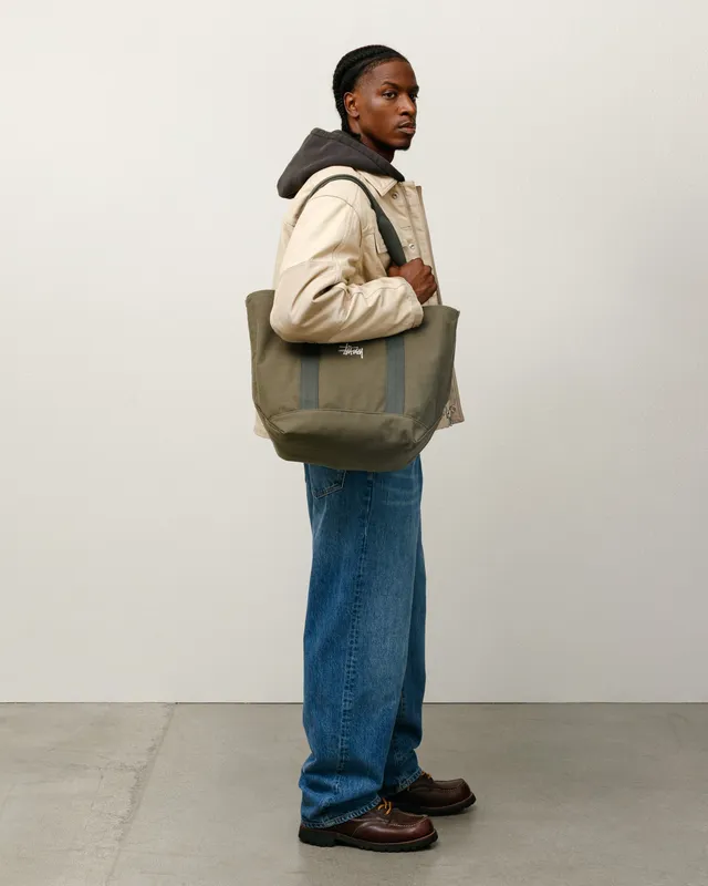 Stussy Accessories Canvas Market borsa Green 46 cm