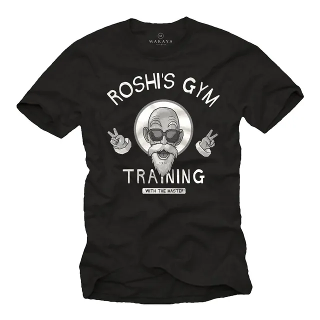 MAKAYA T-Shirt Uomo Training Master Roshis Gym Maglietta Cotone