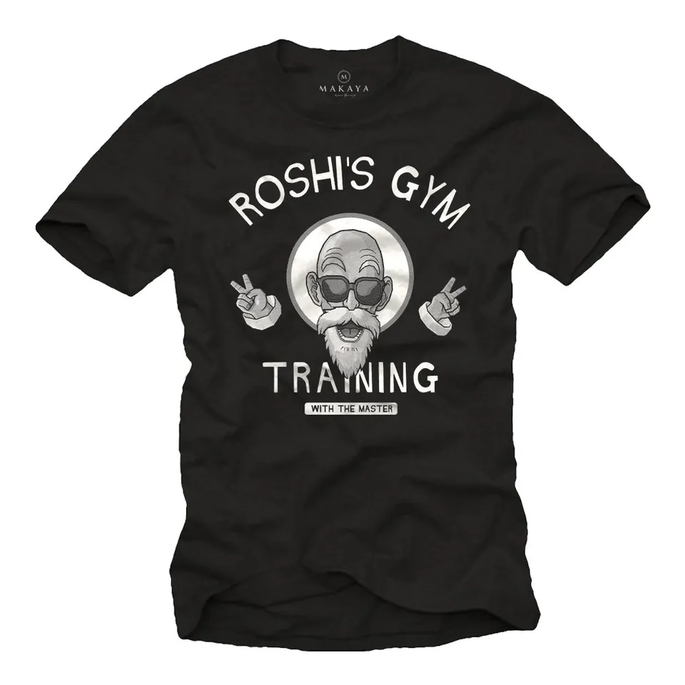 MAKAYA T-Shirt Uomo Training Master Roshis Gym Maglietta Cotone