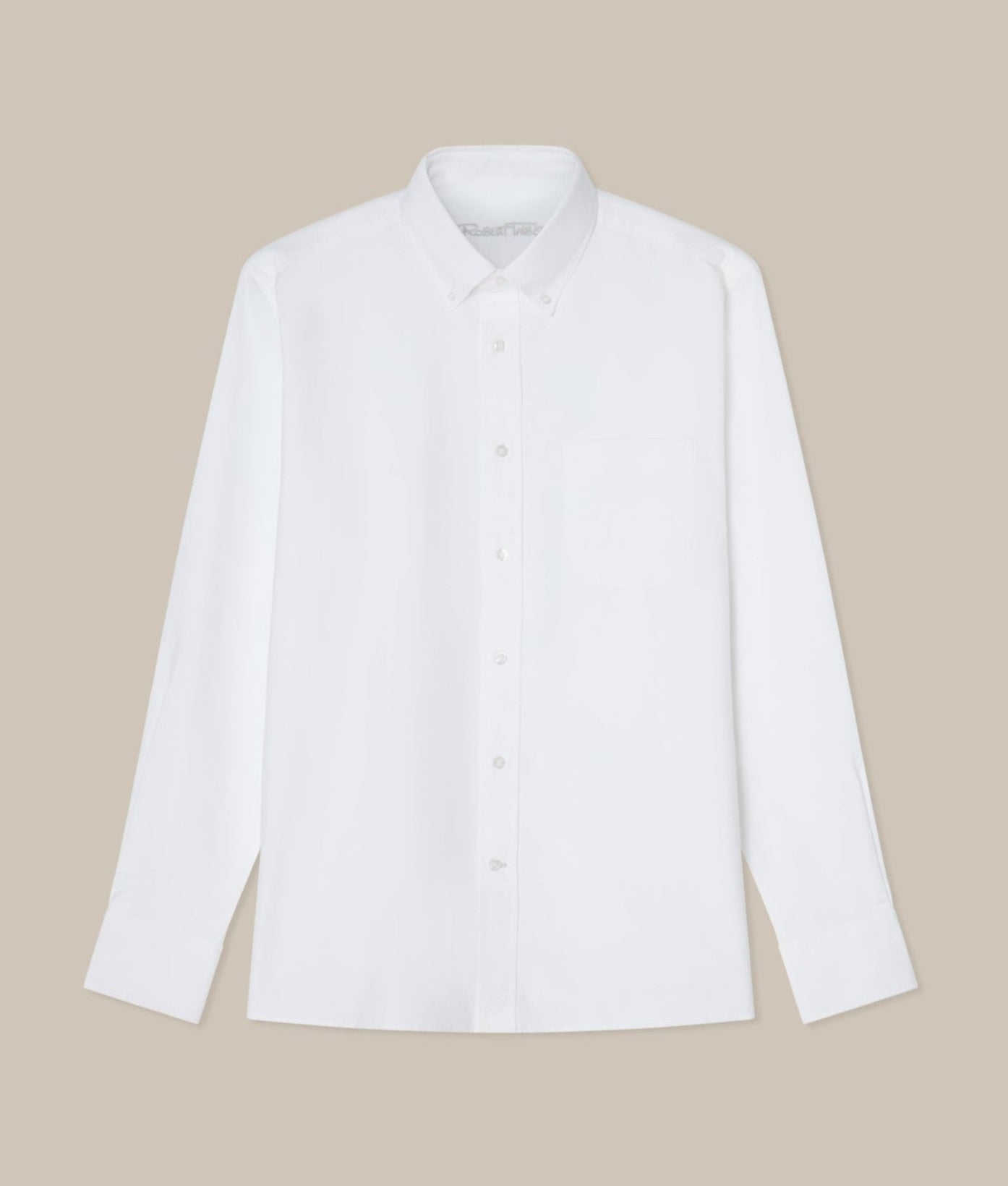 Robert Talbott Harrison camicia oxford bianca cotone
