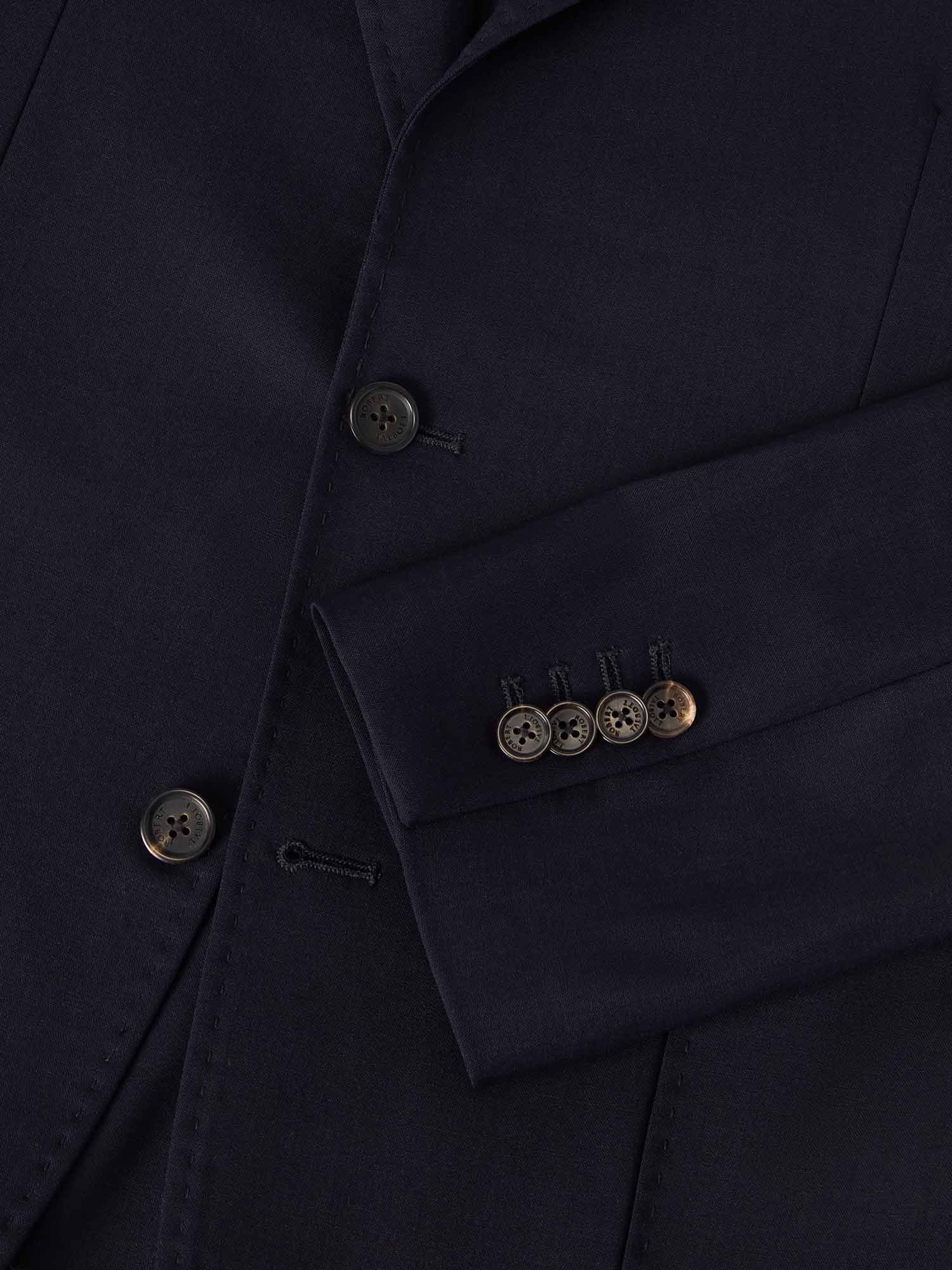 Robert Talbott Stewart Blazer Lana Tech Navy Monopetto