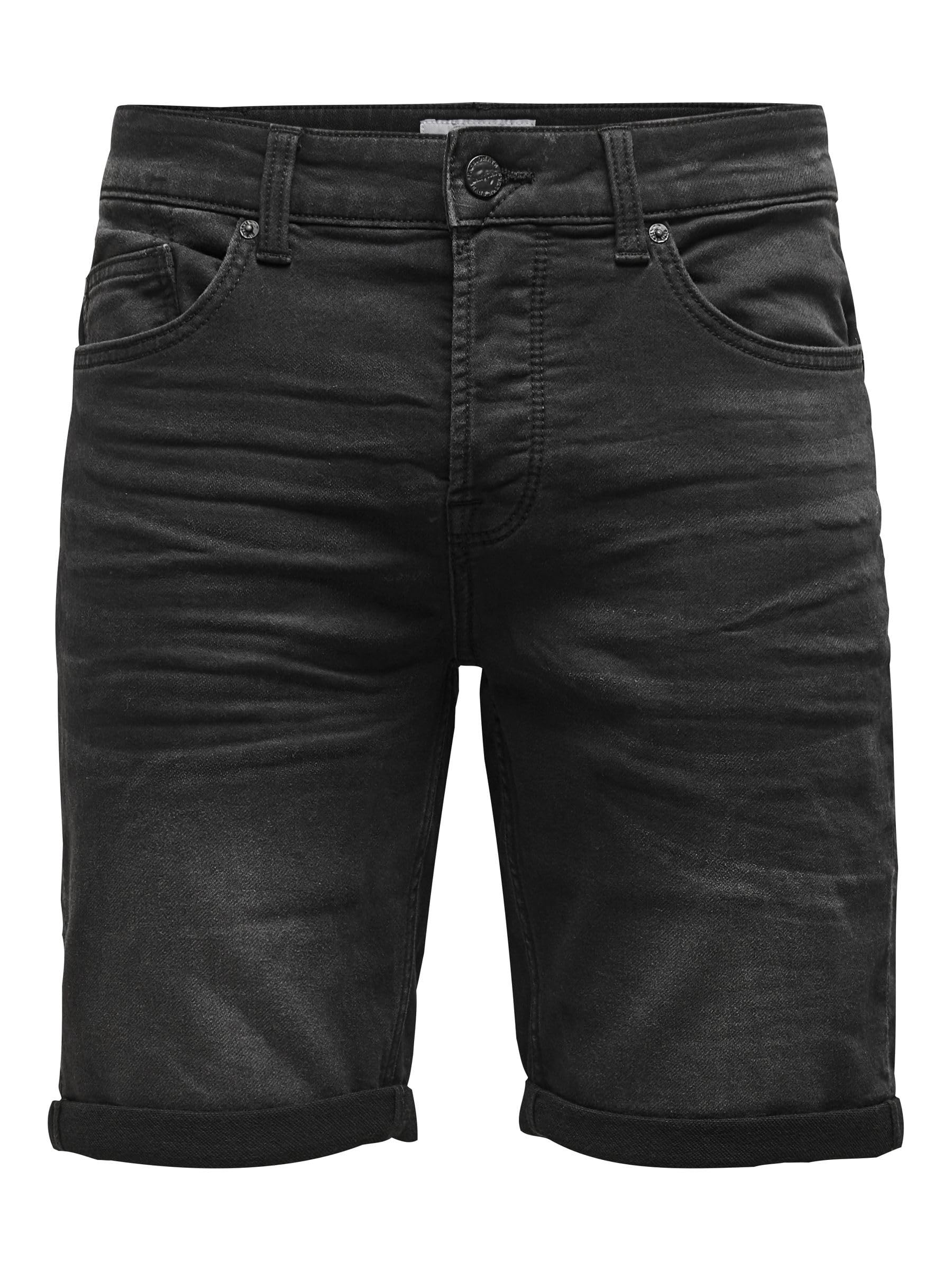 Only & Sons Pantaloncini Jeans Denim 5 Tasche Uomo