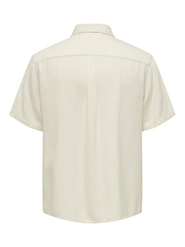Only & Sons Camicia manica corta uomo S blu scuro tasche