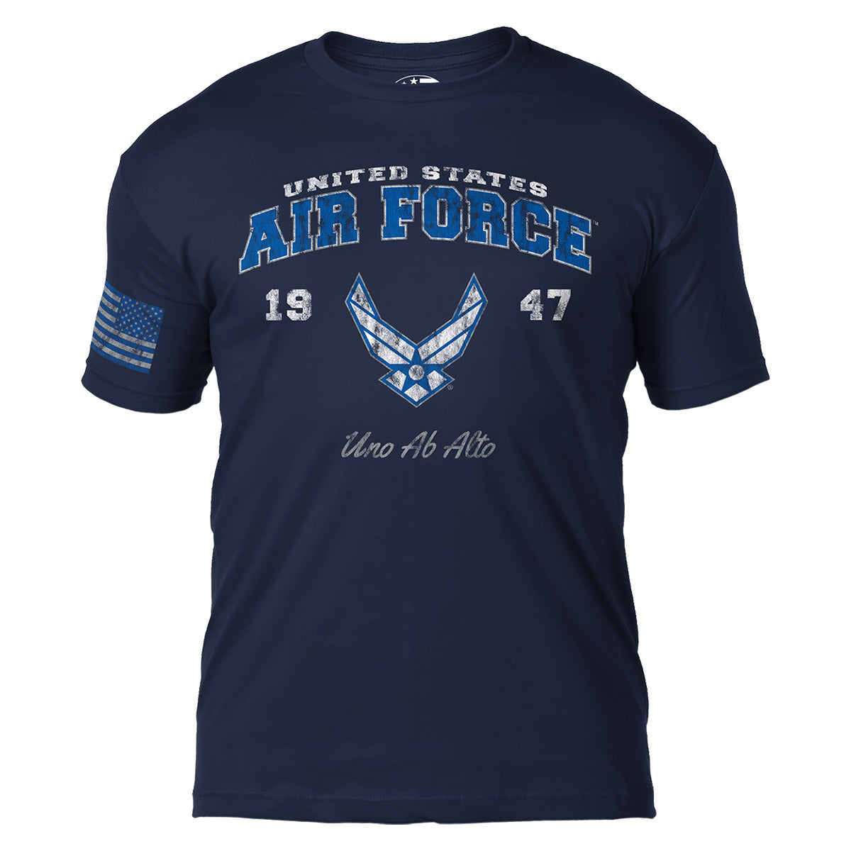 7.62 Design US Air Force Vintage T-Shirt uomo blu navy cotone