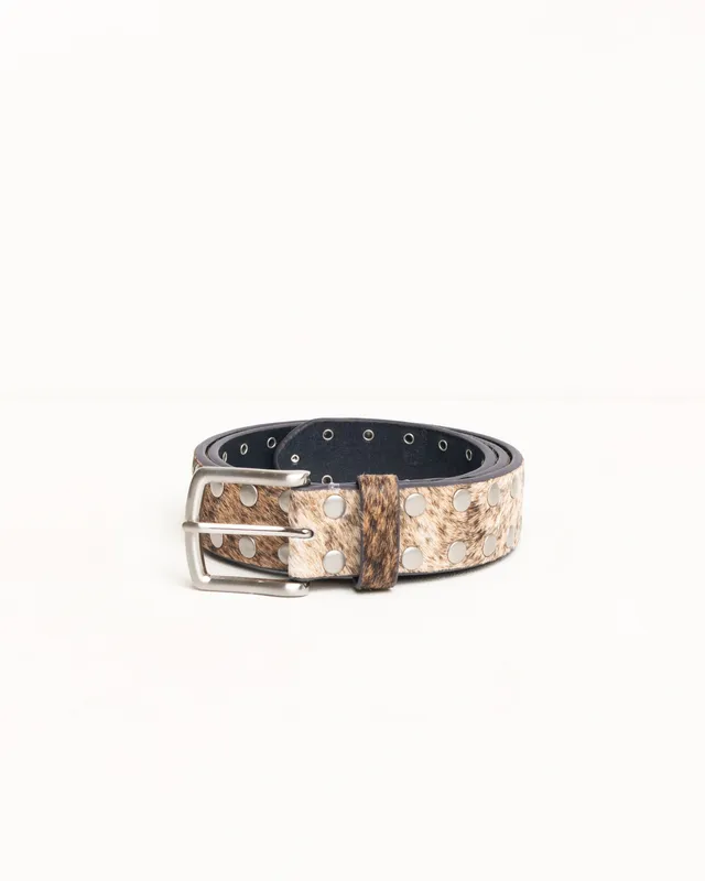 Stussy 8 Ball Studded Belt cintura pelle borchie