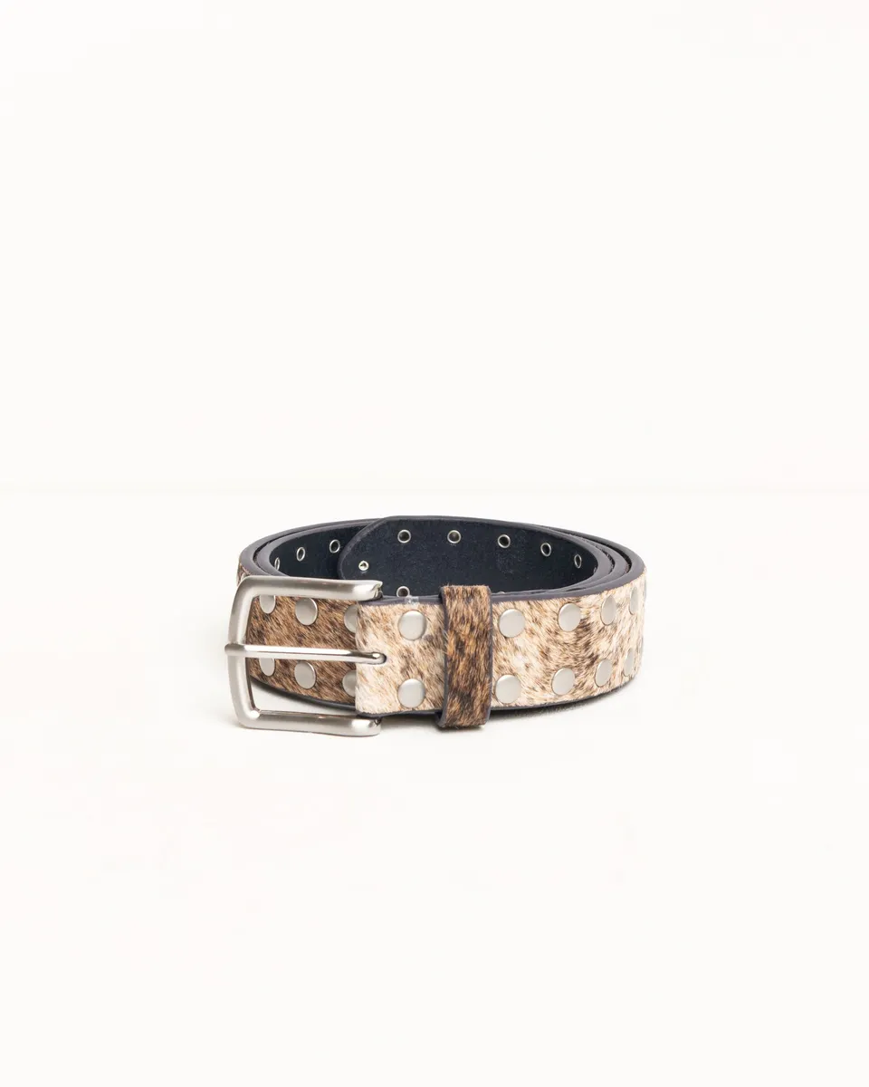 Stussy 8 Ball Studded Belt cintura pelle borchie