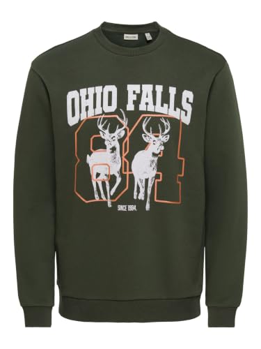 Only & Sons Felpe felpa uomo girocollo M taglio ampio
