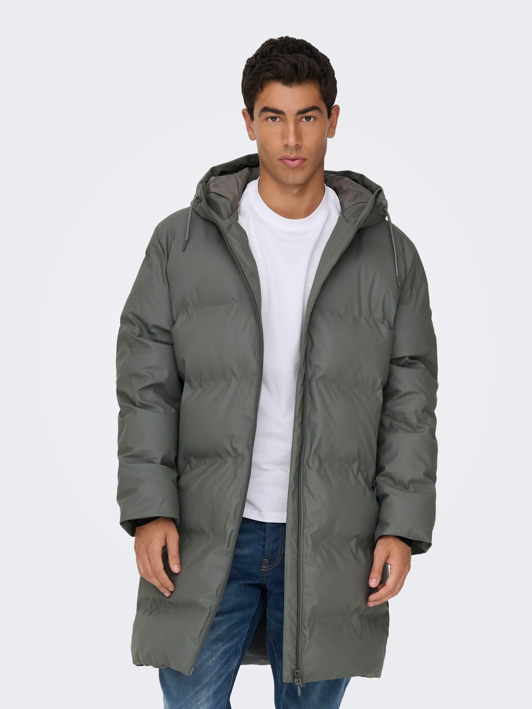 ONLY & SONS Onsroyce Giacca Puffer S Grigio Smanicato