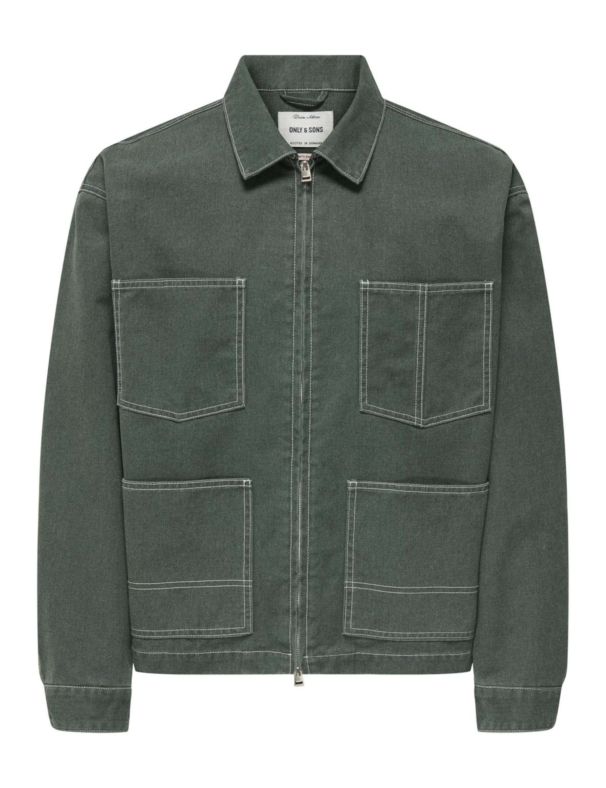 Only & Sons Onszealand 6017 giacca denim uomo taglia S con zip