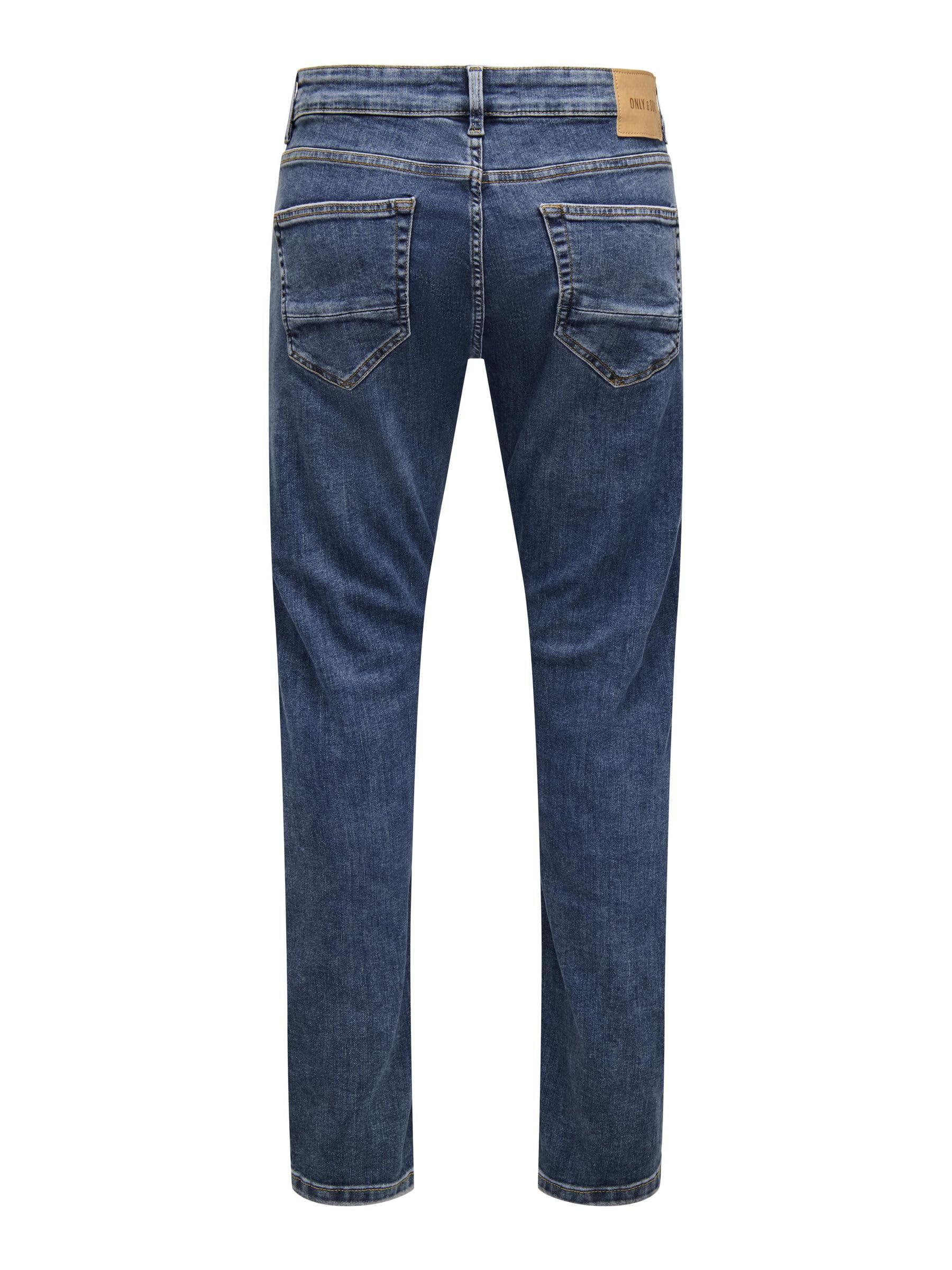 ONLY & SONS WARP Skinny Jeans uomo 28W/32L blu denim