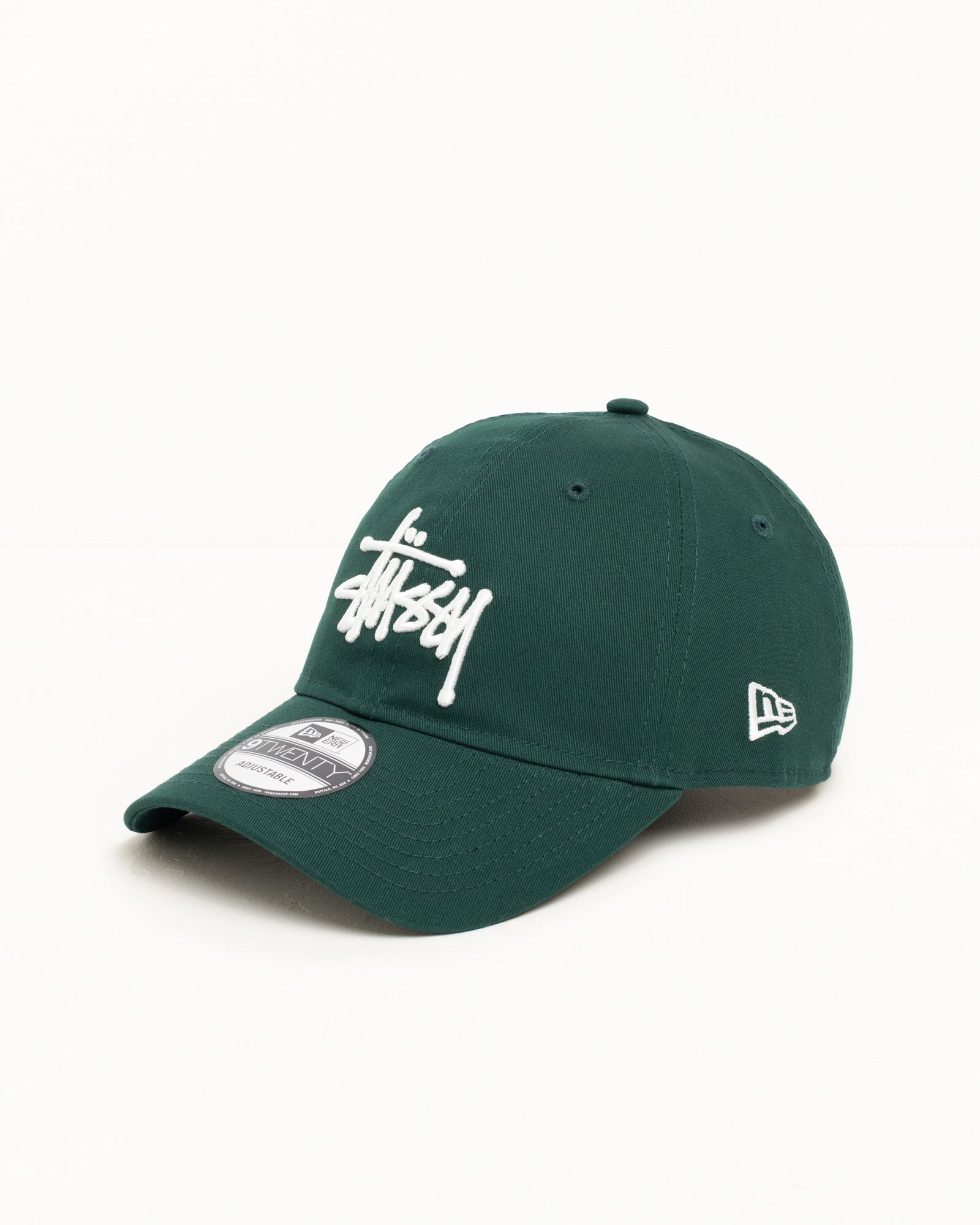 Stussy 9Twenty Basic Cap cappello Dark Green cotone New Era
